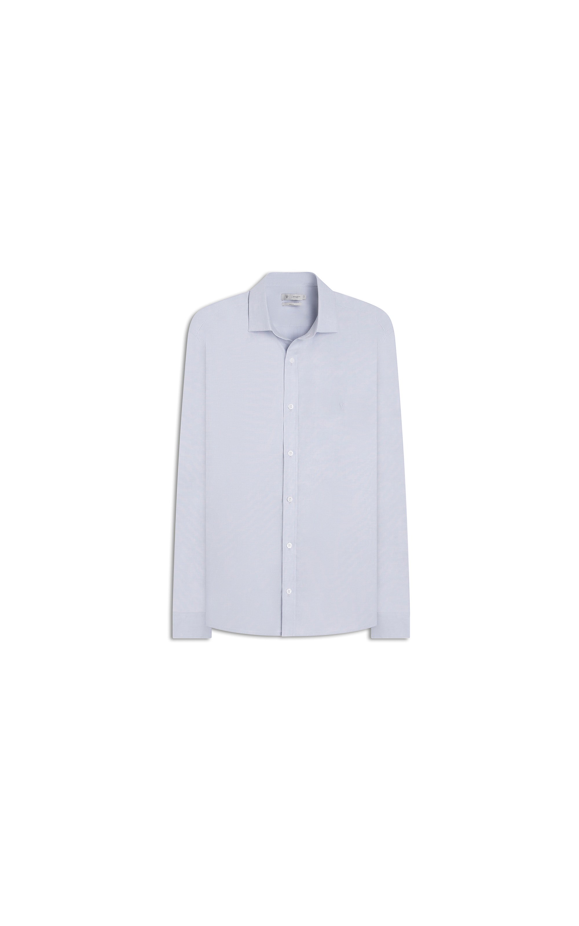 Camisa Fil a Fil Garda Classic Cinza Medio