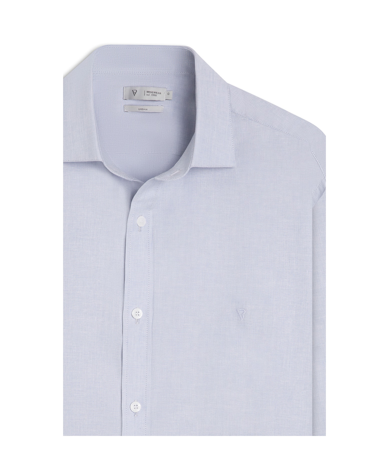 Camisa Fil a Fil Garda Classic Cinza Medio