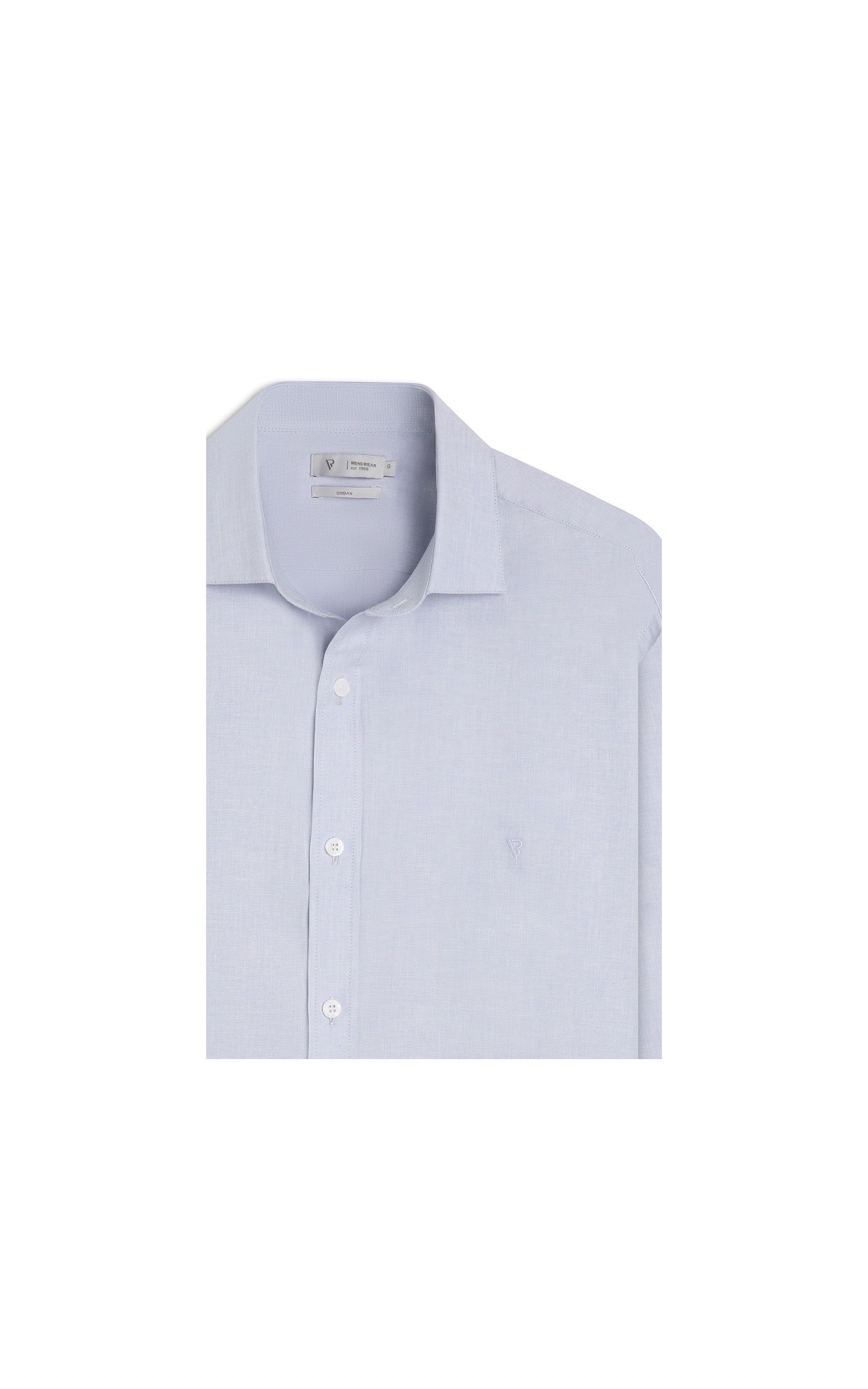 Camisa Fil a Fil Garda Classic Cinza Medio