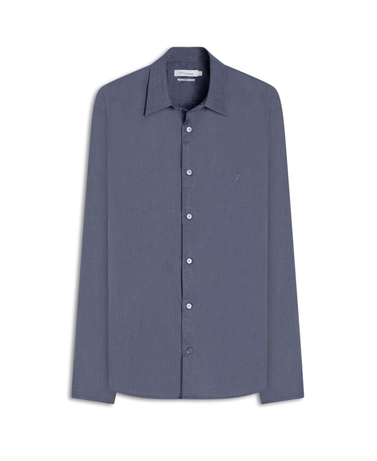 Camisa Fil a Fil Garda Classic Grafite
