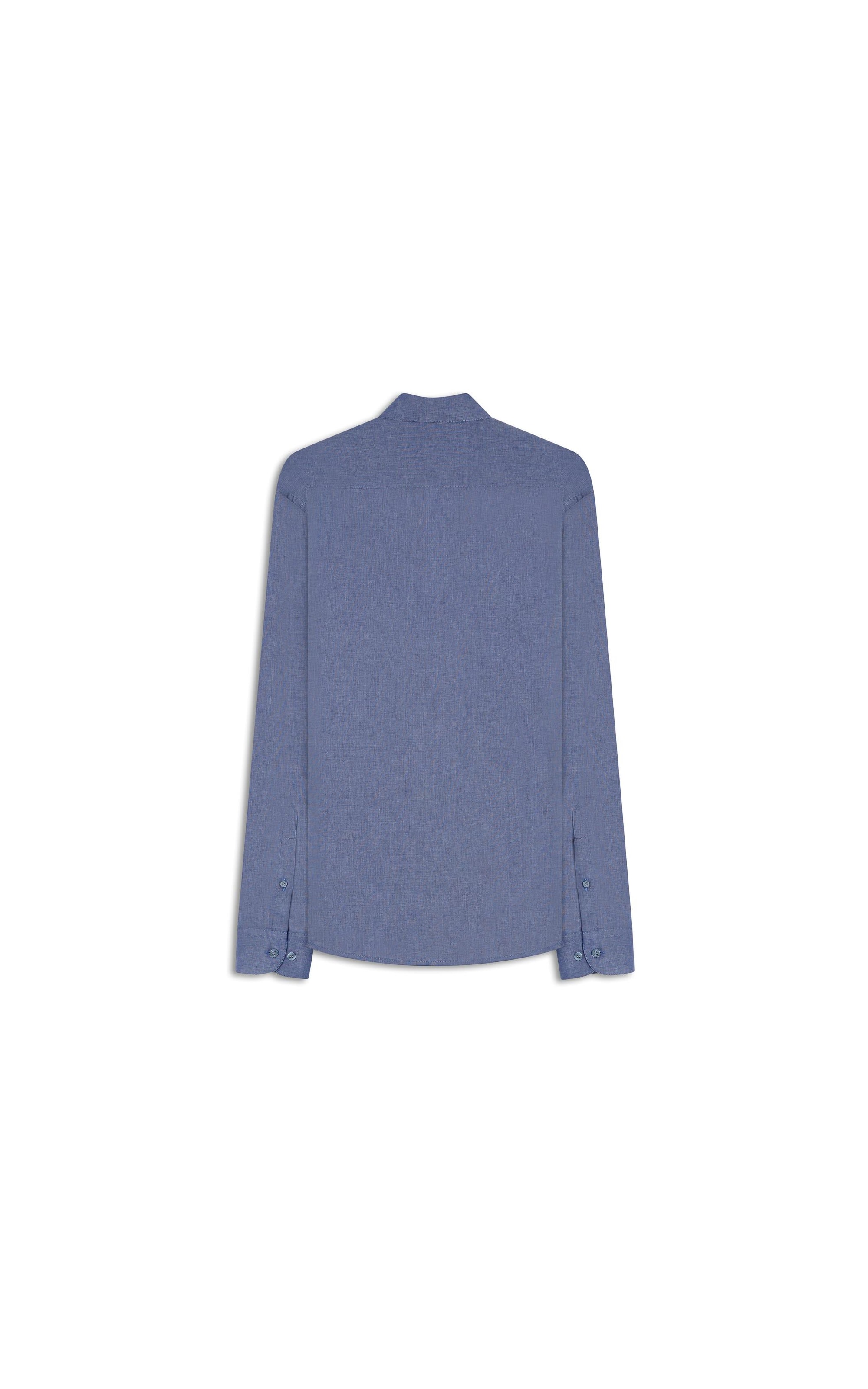 Camisa Fil a Fil Garda Classic Marinho