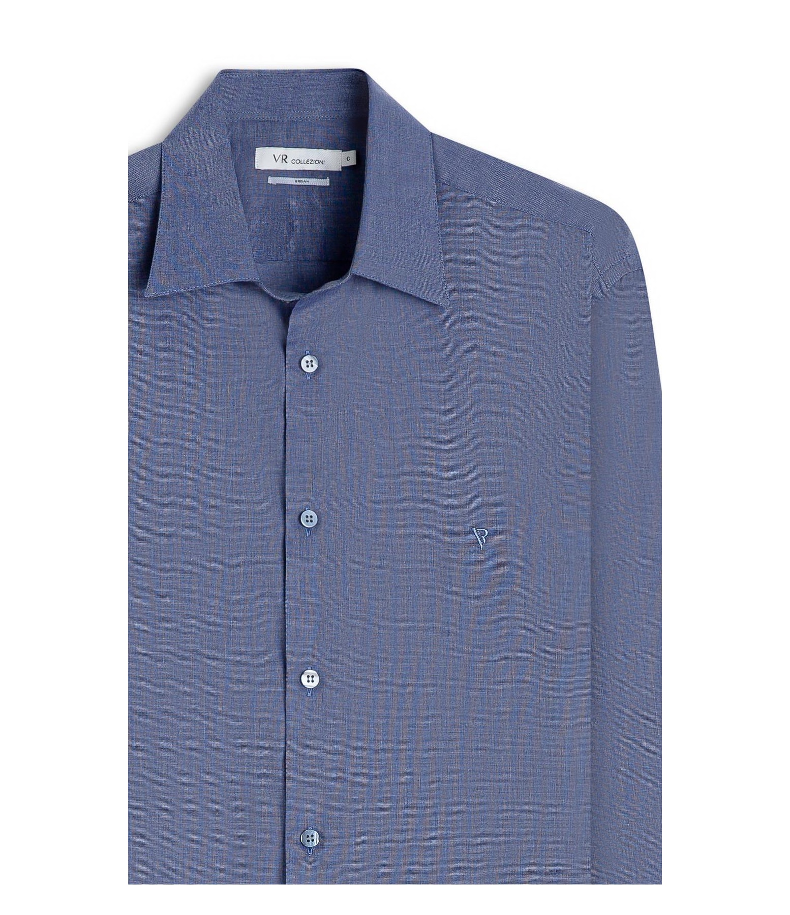 Camisa Fil a Fil Garda Classic Marinho
