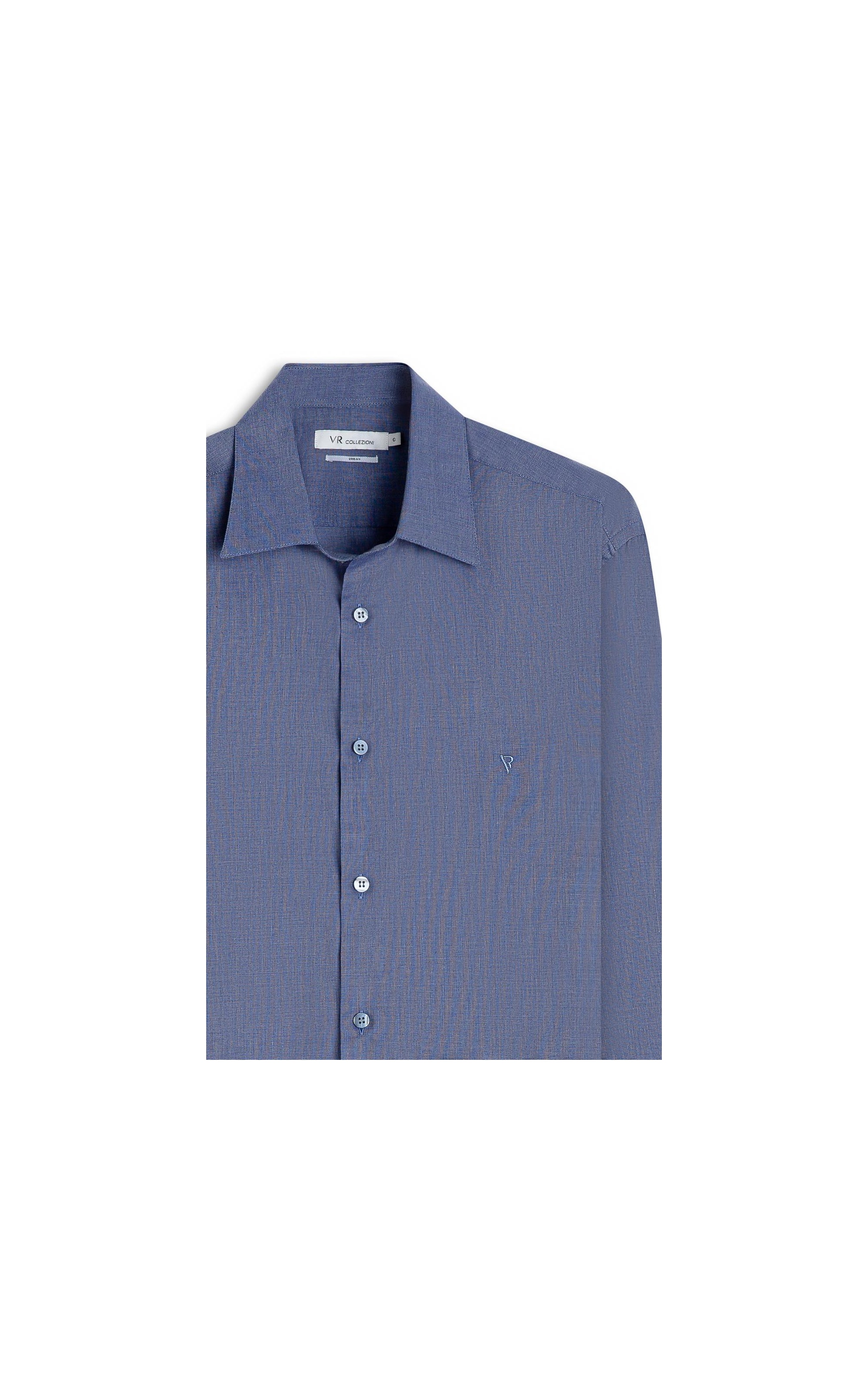 Camisa Fil a Fil Garda Classic Marinho