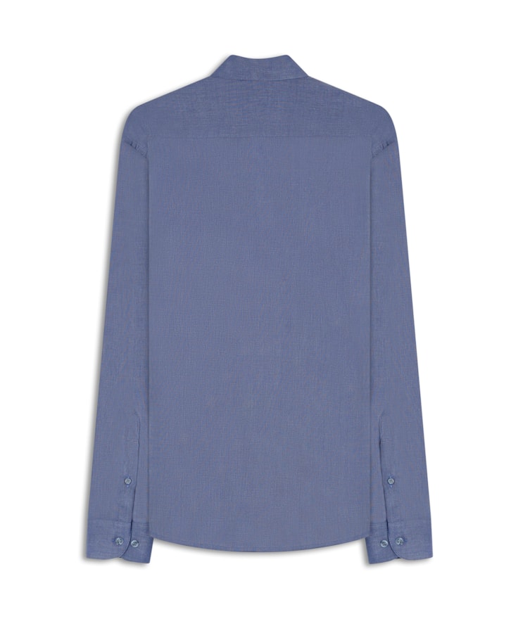 Camisa Fil a Fil Garda Classic Marinho