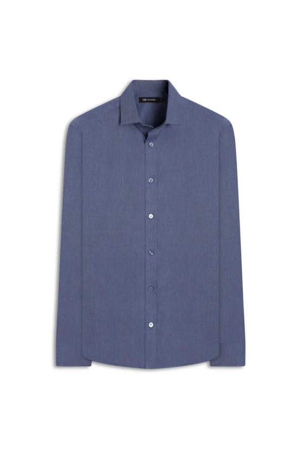 Camisa Fil a Fil Garda Classic Marinho