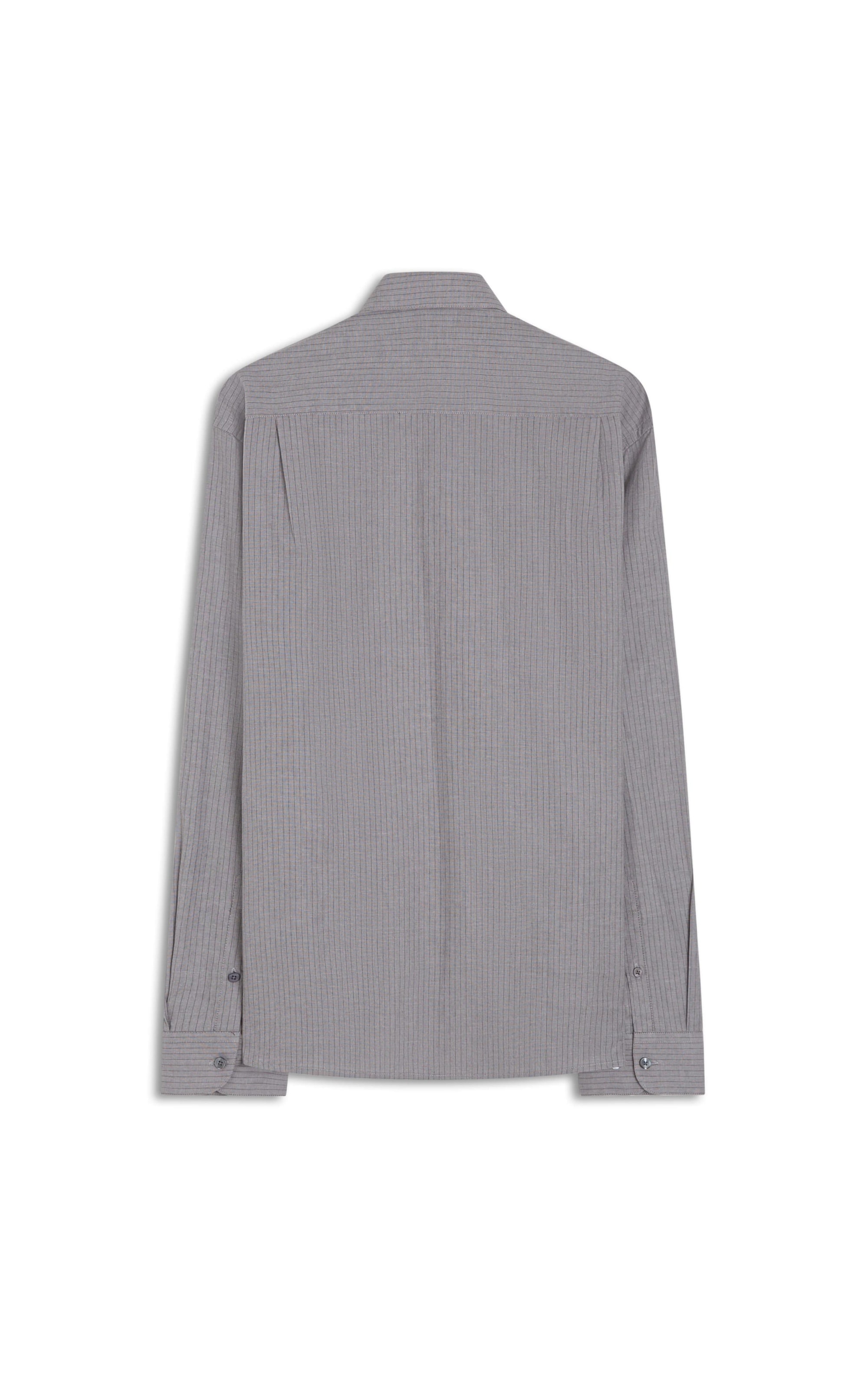 Camisa Fil a Fil Pavia  Grafite