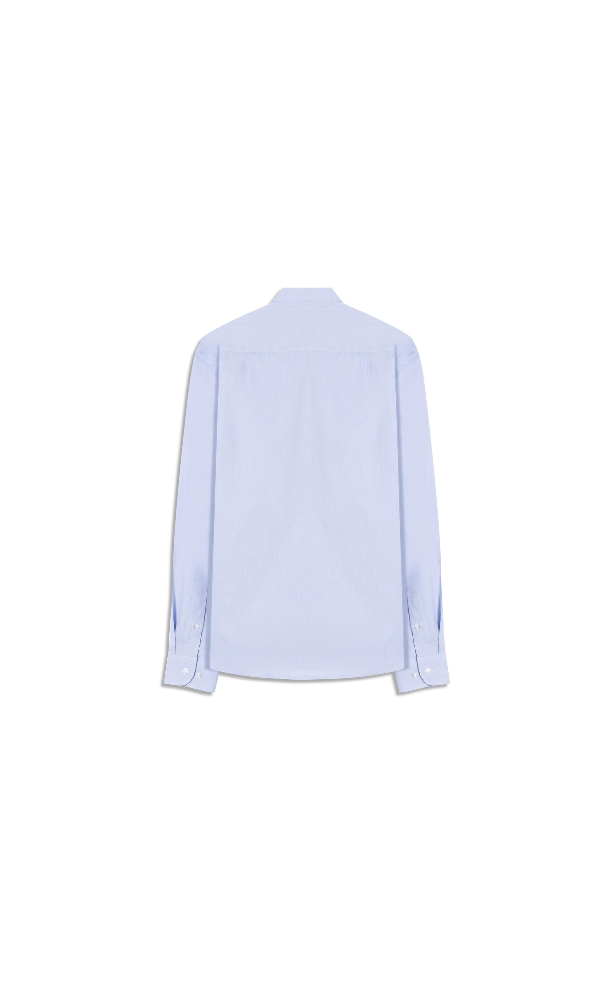 Camisa Fil a Fil Slim New Italian Azul Claro