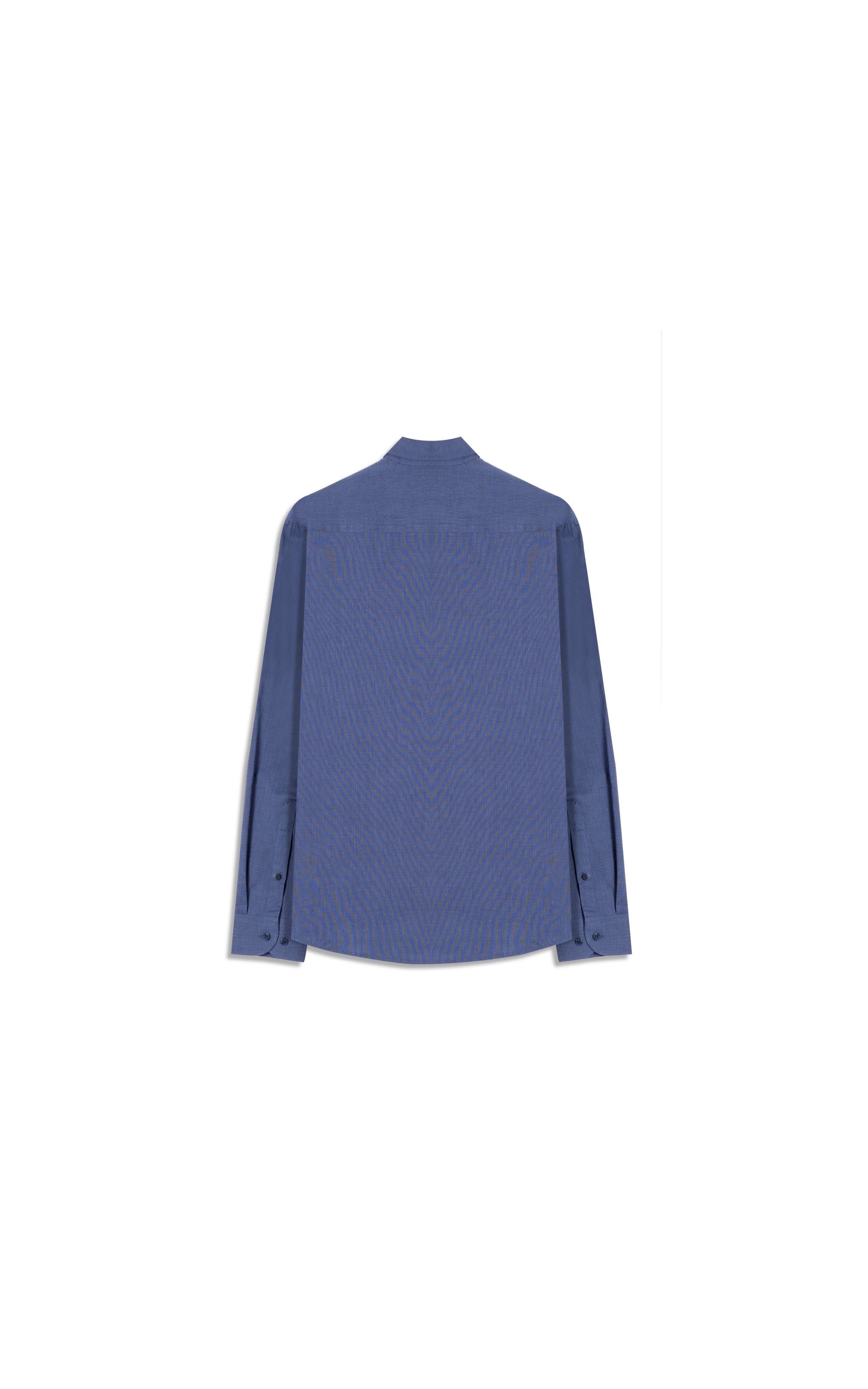 Camisa Fil a Fil Slim Shangai Azul Jeans