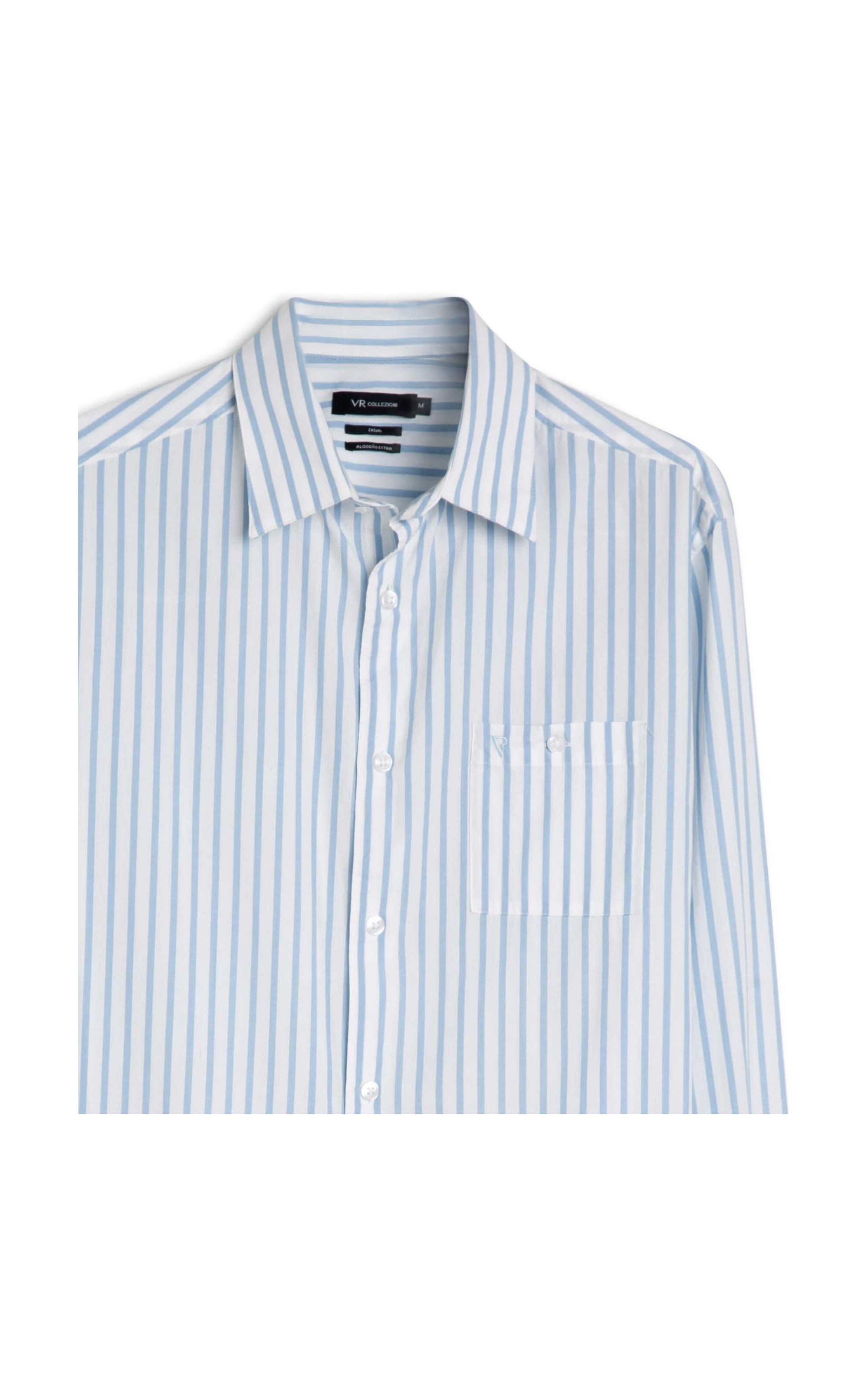 Camisa Fio Tinto Listra Azul Claro