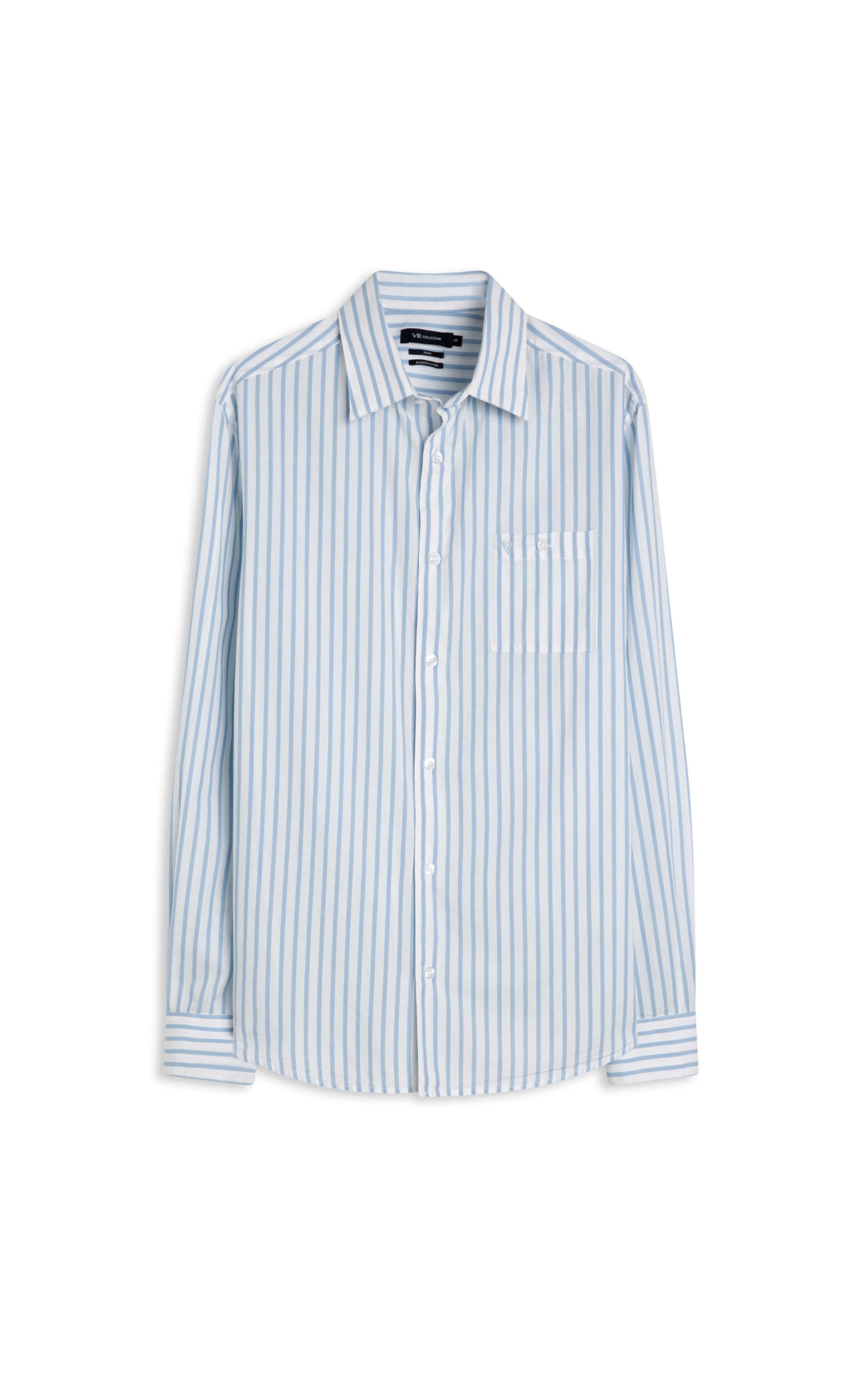 Camisa Fio Tinto Listra Azul Claro