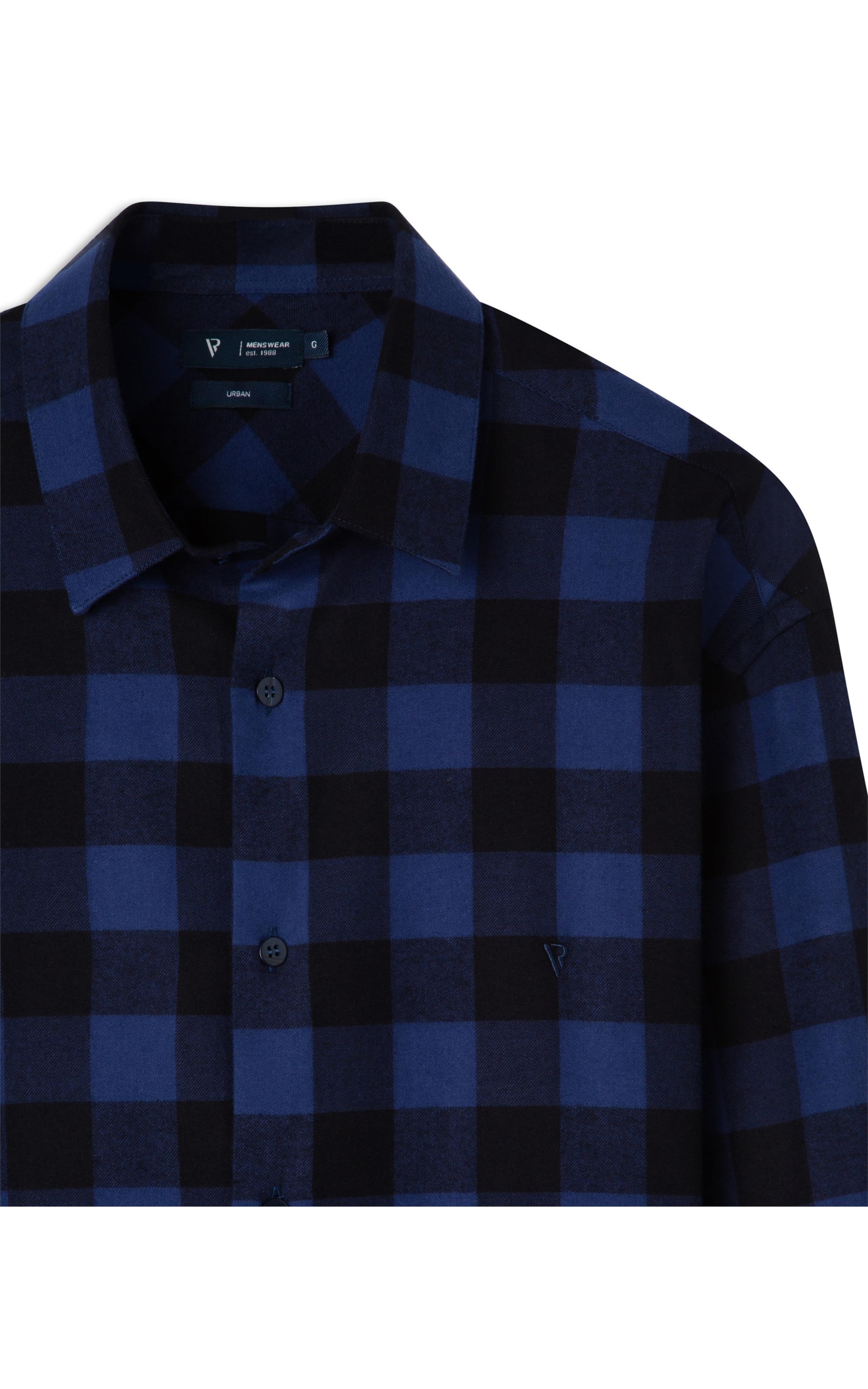 Camisa Flanela Bright Blue Taos Class Sang Dark Navy
