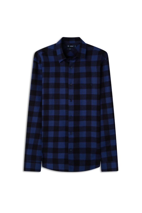 Camisa Flanela Bright Blue Taos Class Sang Dark Navy