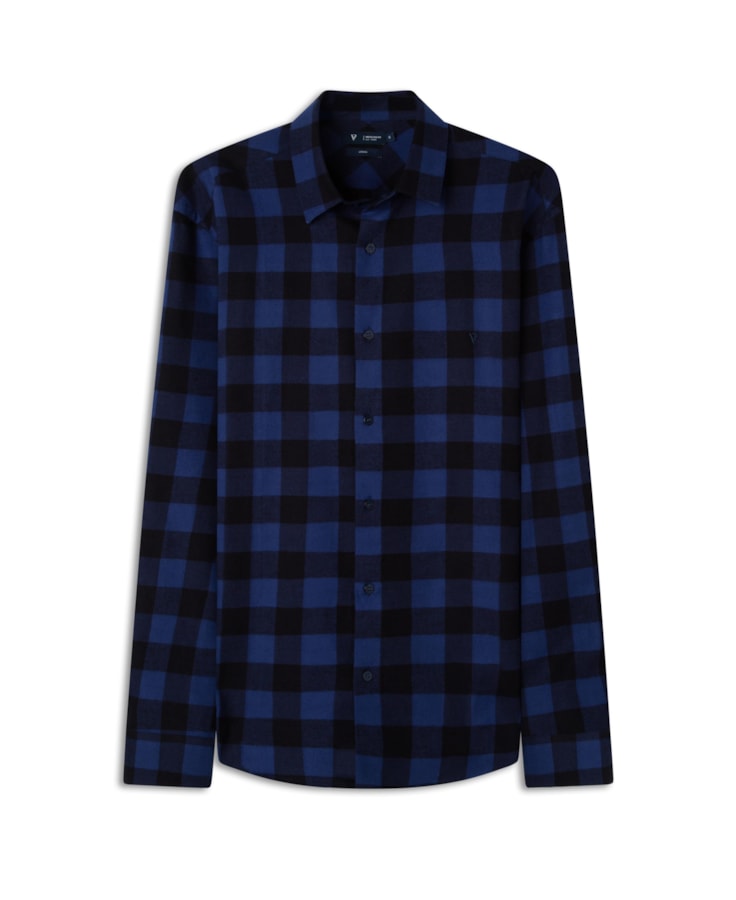 Camisa Flanela Bright Blue Taos Class Sang Dark Navy