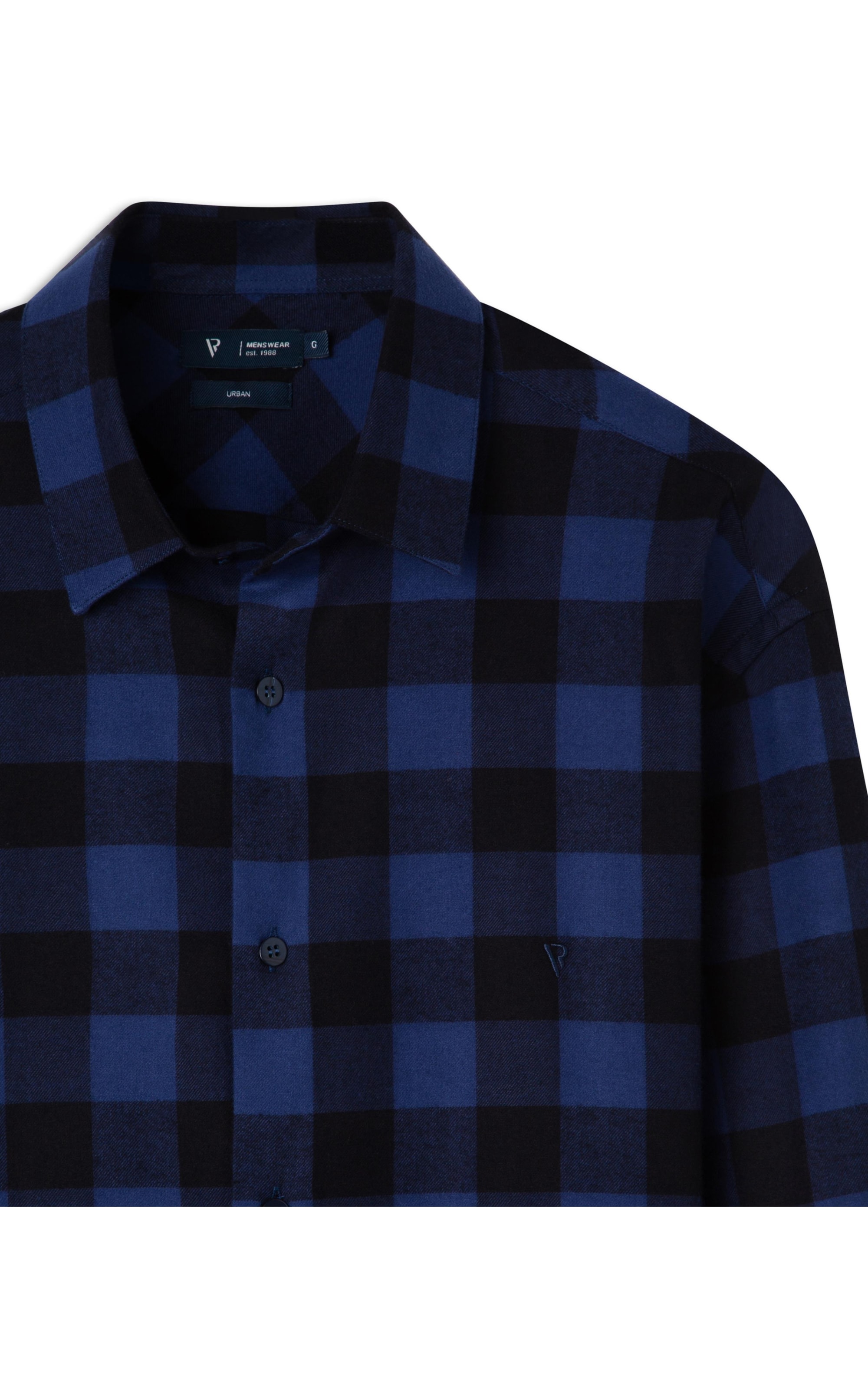 Camisa Flanela Bright Blue Taos Class Sang Dark Navy