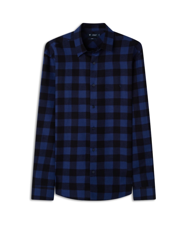 Camisa Flanela Bright Blue Taos Class Sang Dark Navy