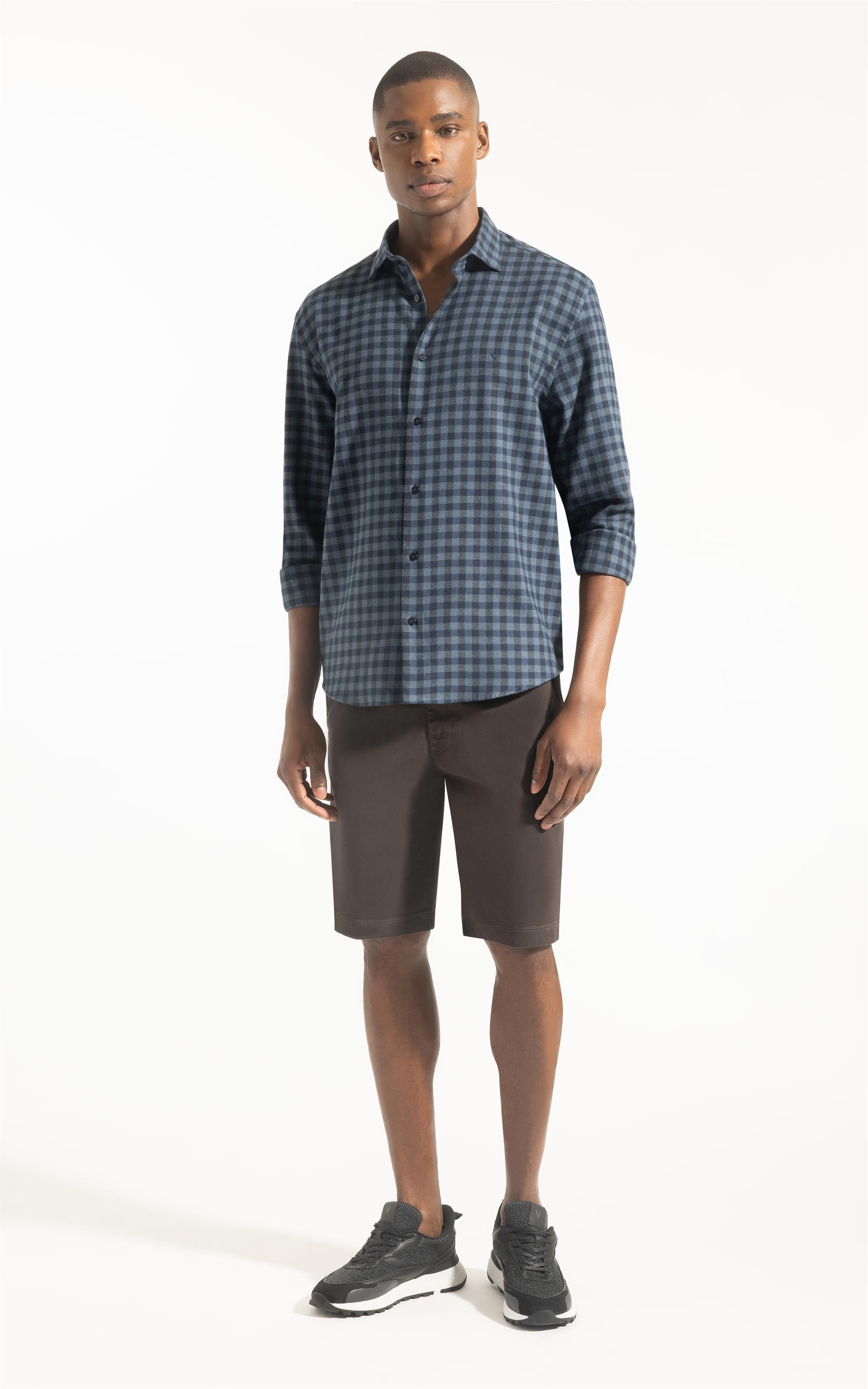 Camisa Flanela Julita Classic New Italian Marinho