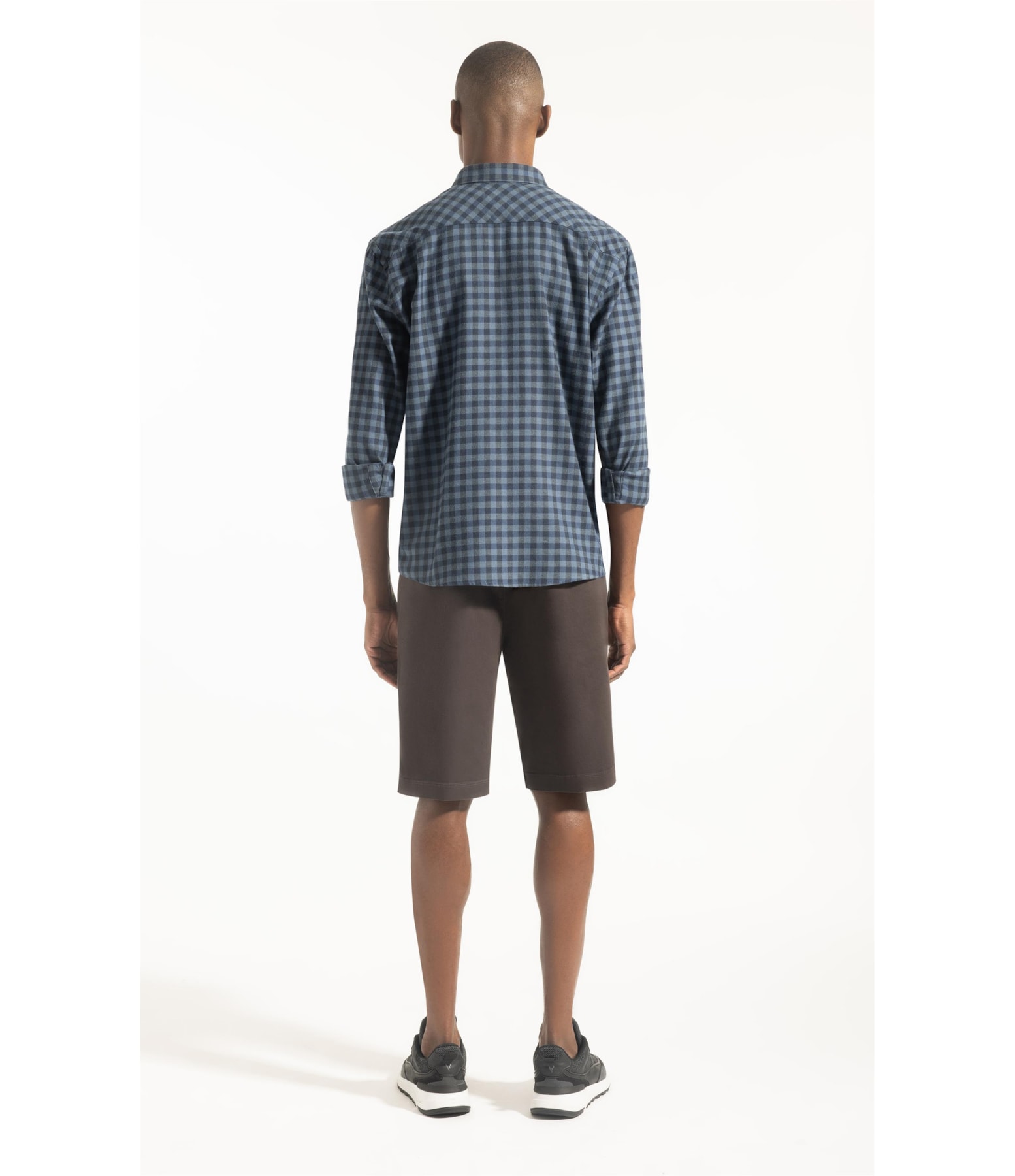 Camisa Flanela Julita Classic New Italian Marinho