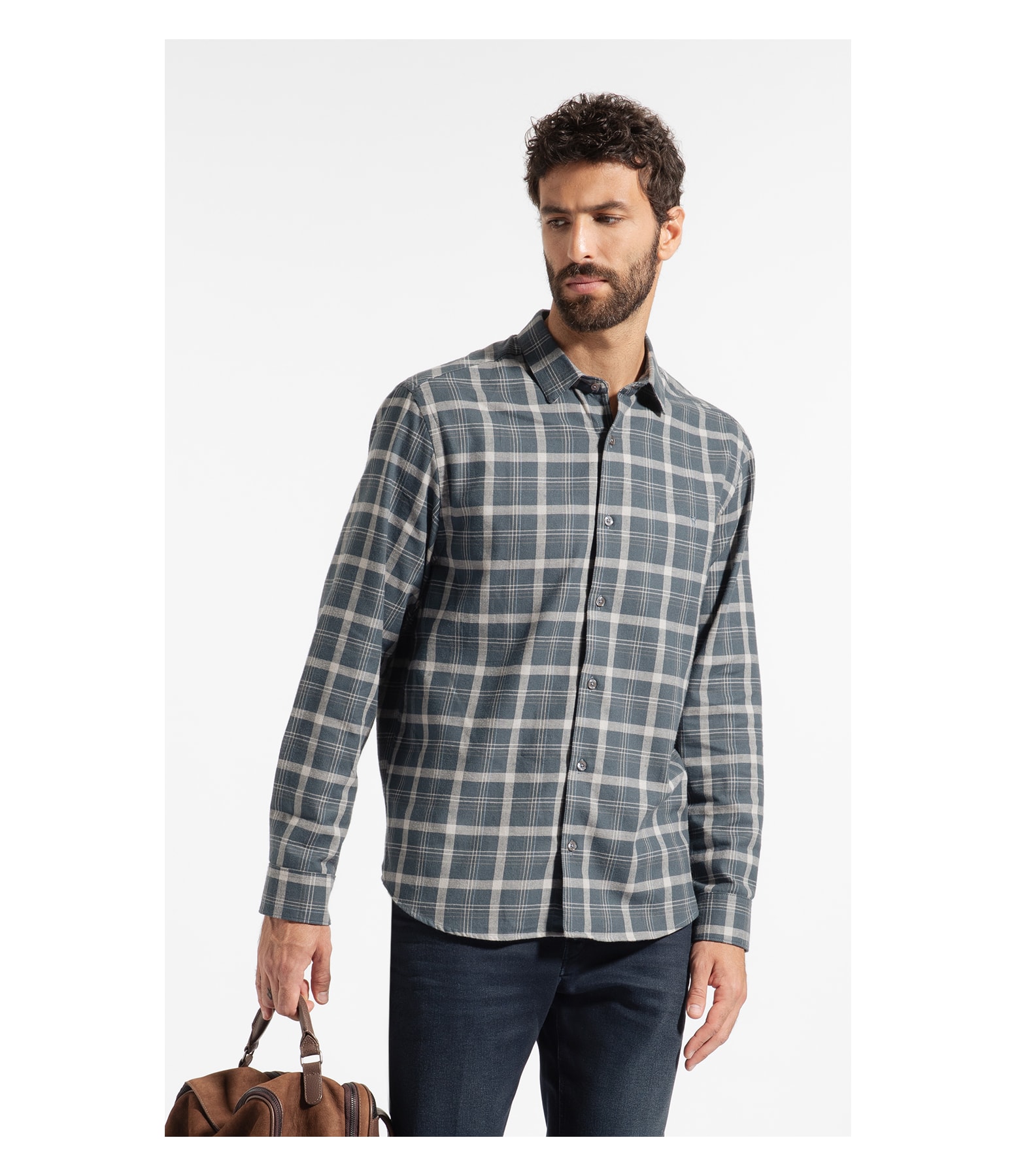 Camisa Flanela Milton Classic Shangai Marinho