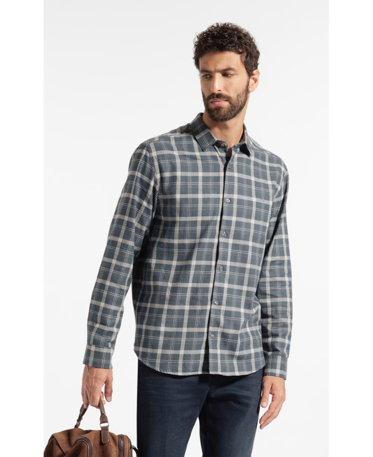 Camisa Flanela Milton Classic Shangai Marinho
