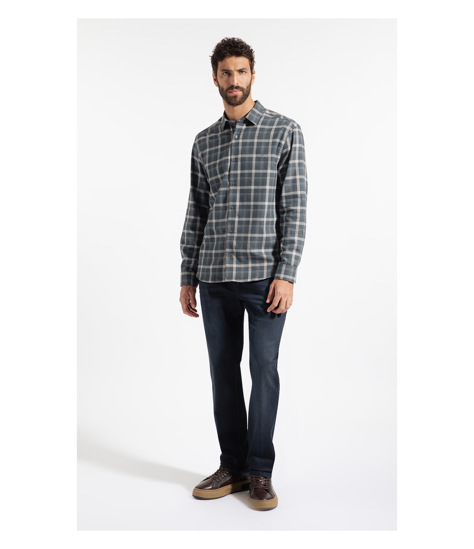 Camisa Flanela Milton Classic Shangai Marinho