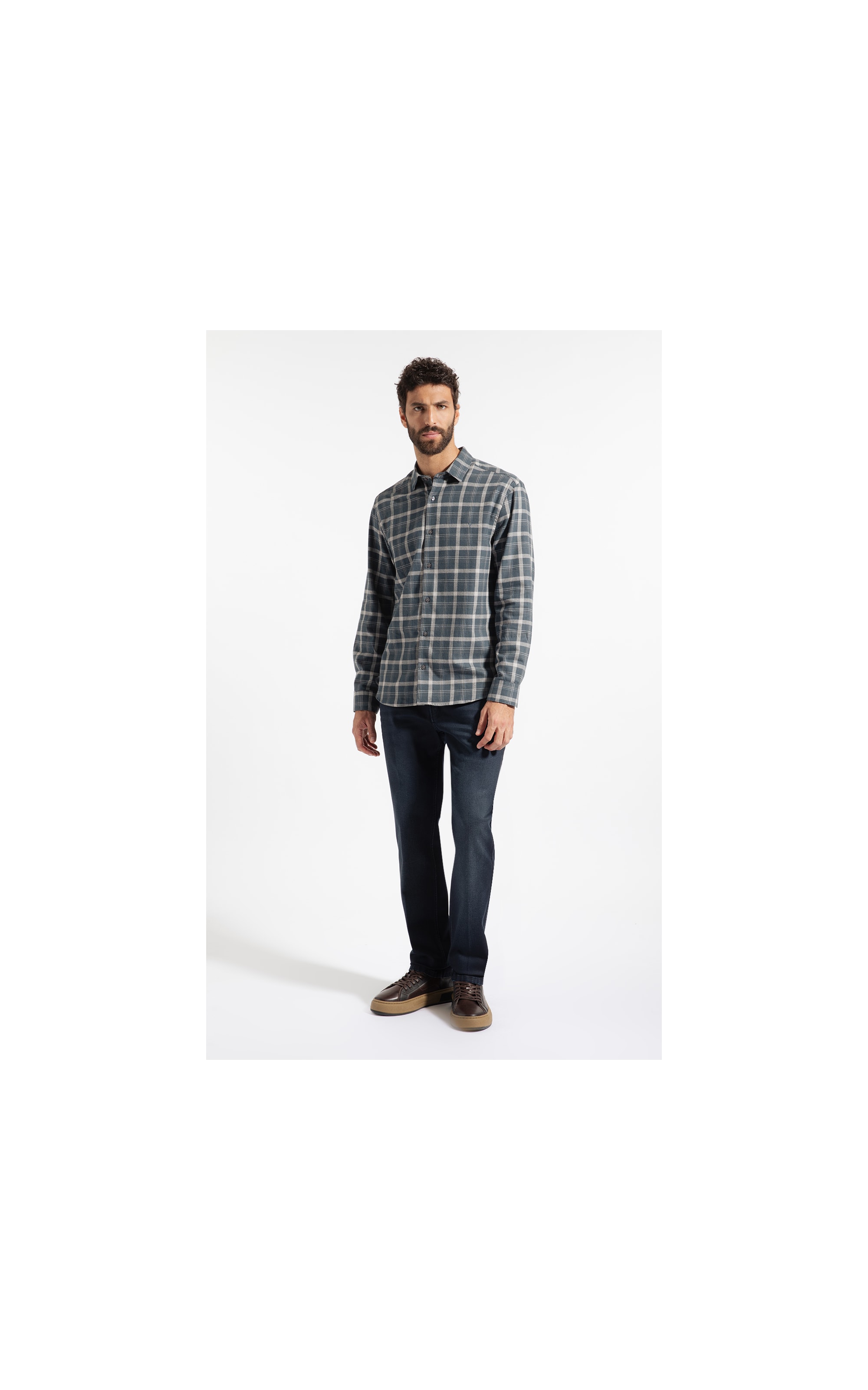 Camisa Flanela Milton Classic Shangai Marinho