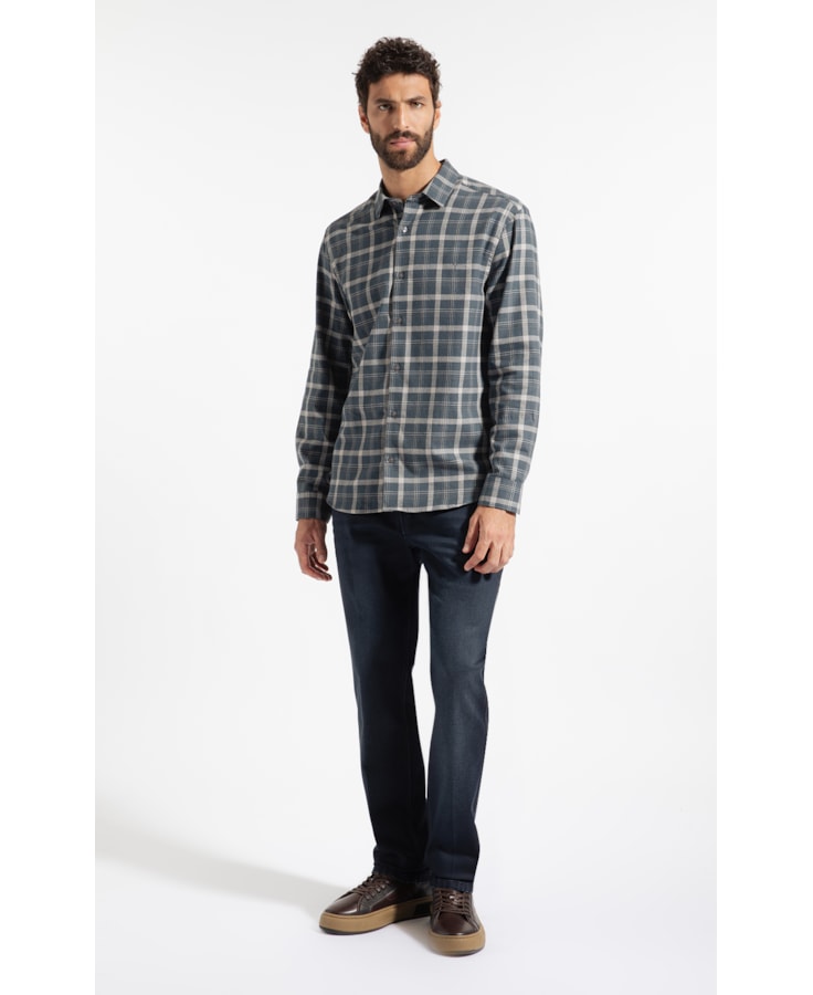Camisa Flanela Milton Classic Shangai Marinho