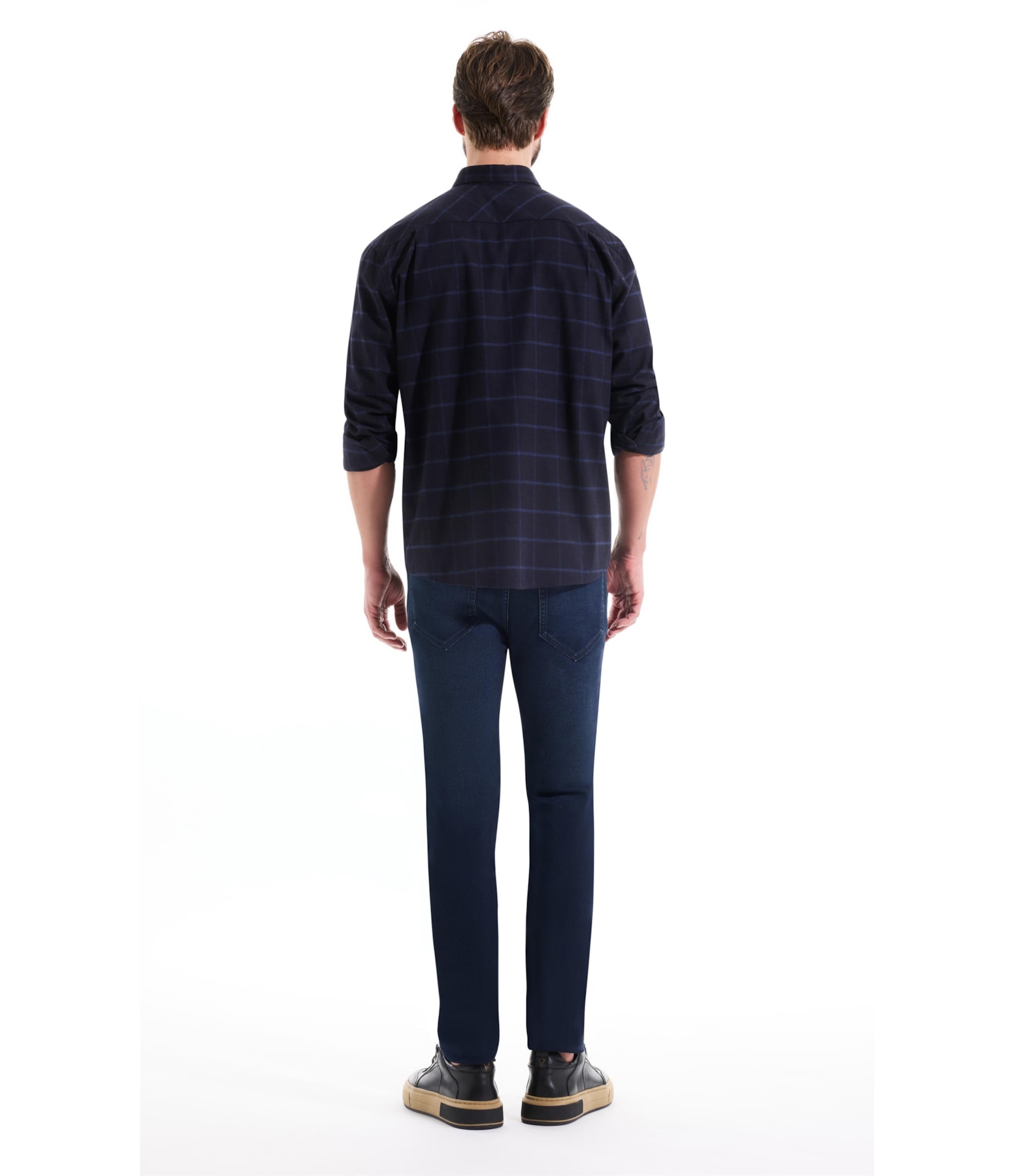 Camisa Flanela Quadriculada Taos Dark Navy