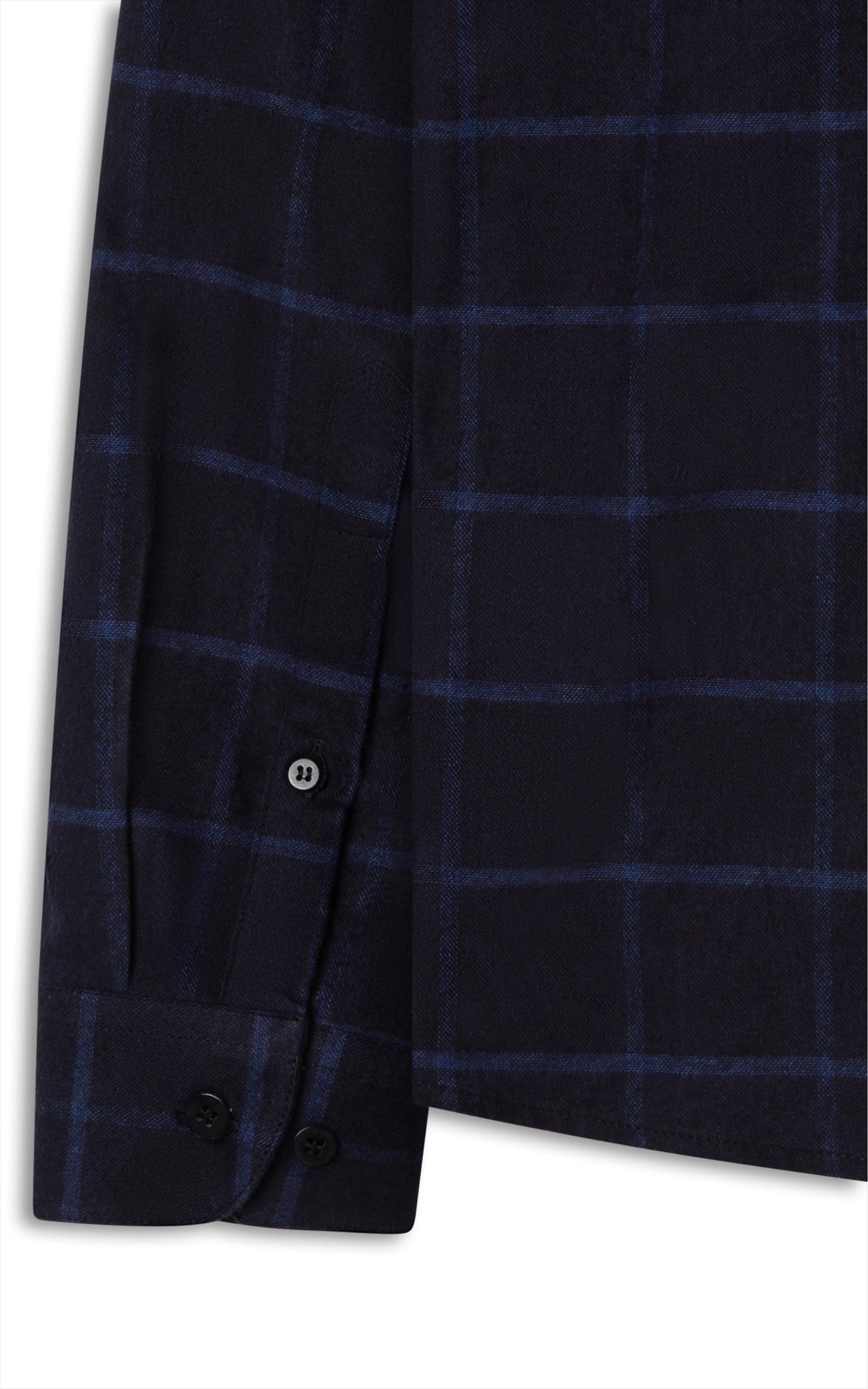 Camisa Flanela Quadriculada Taos Dark Navy