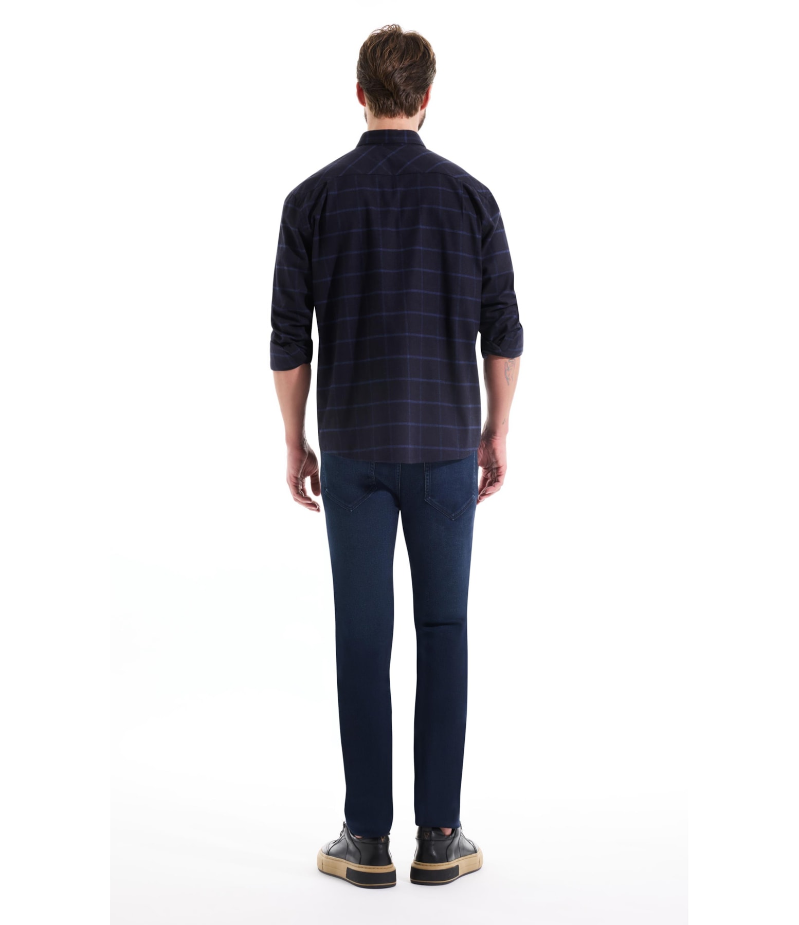 Camisa Flanela Quadriculada Taos Dark Navy