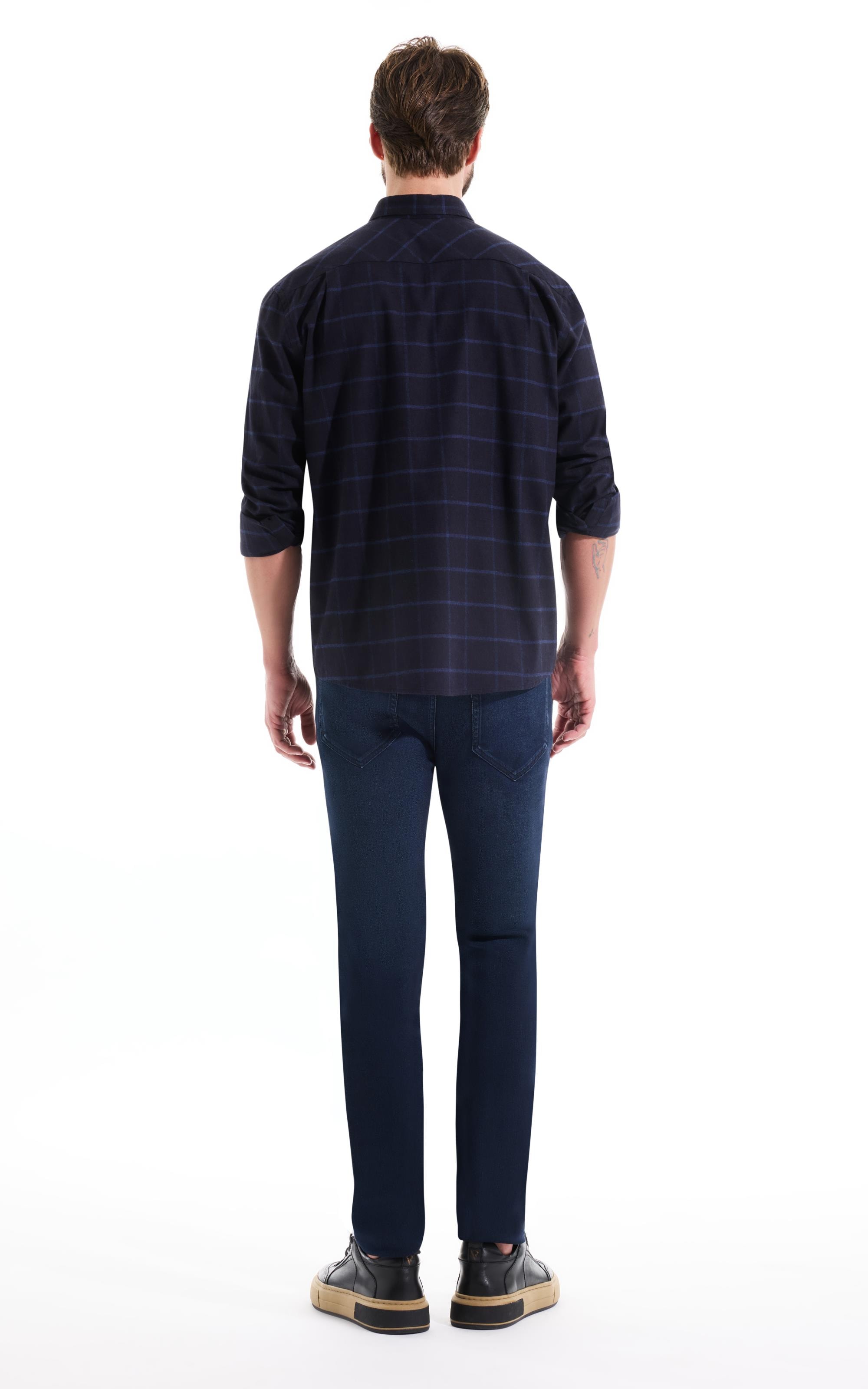 Camisa Flanela Quadriculada Taos Dark Navy