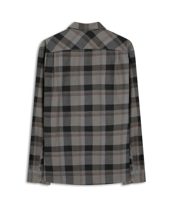 Camisa Flanela Slim Fit Grafite