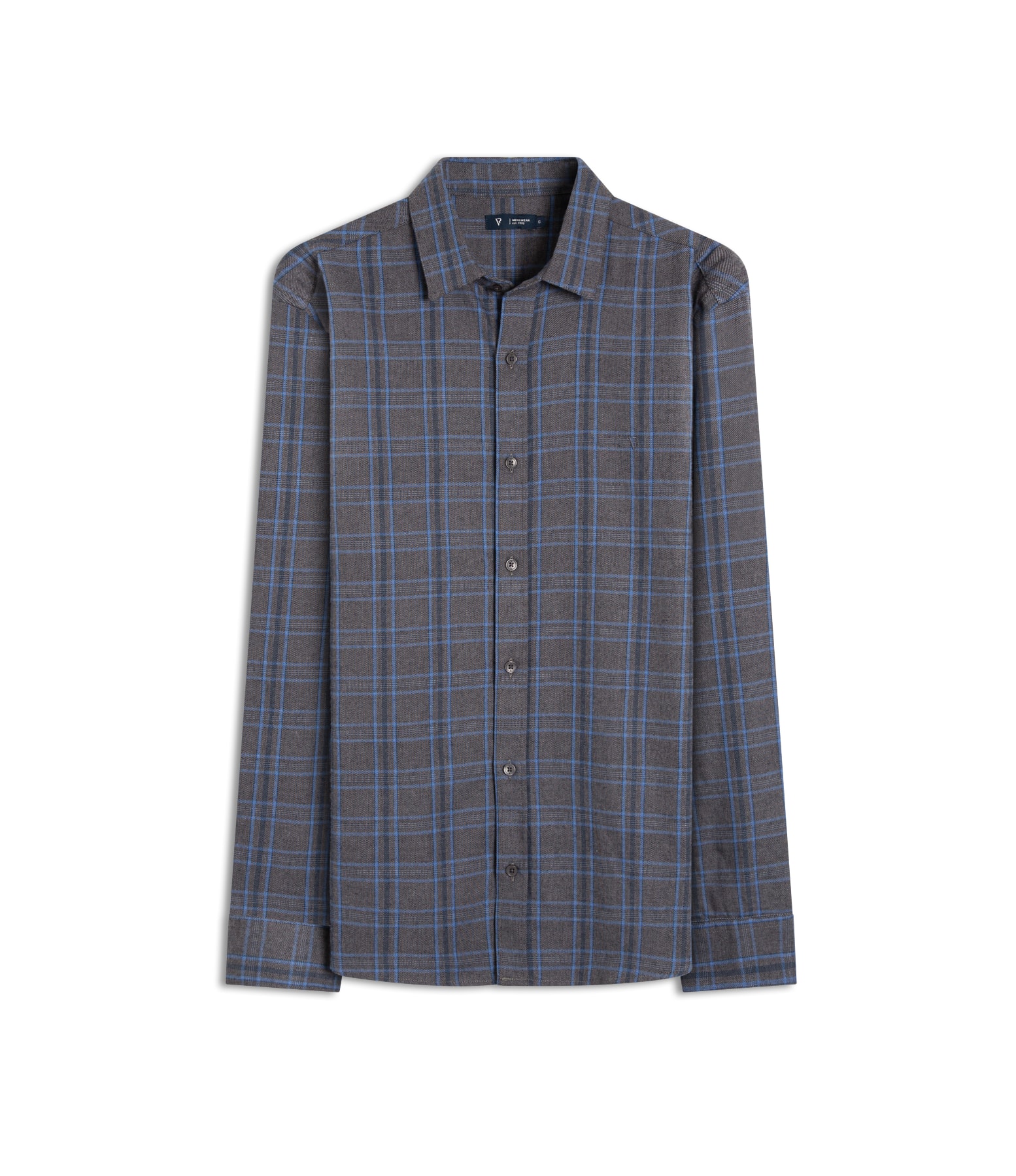 Camisa Flanela Wool Touch Nagano Cls Shan Cinza Medio