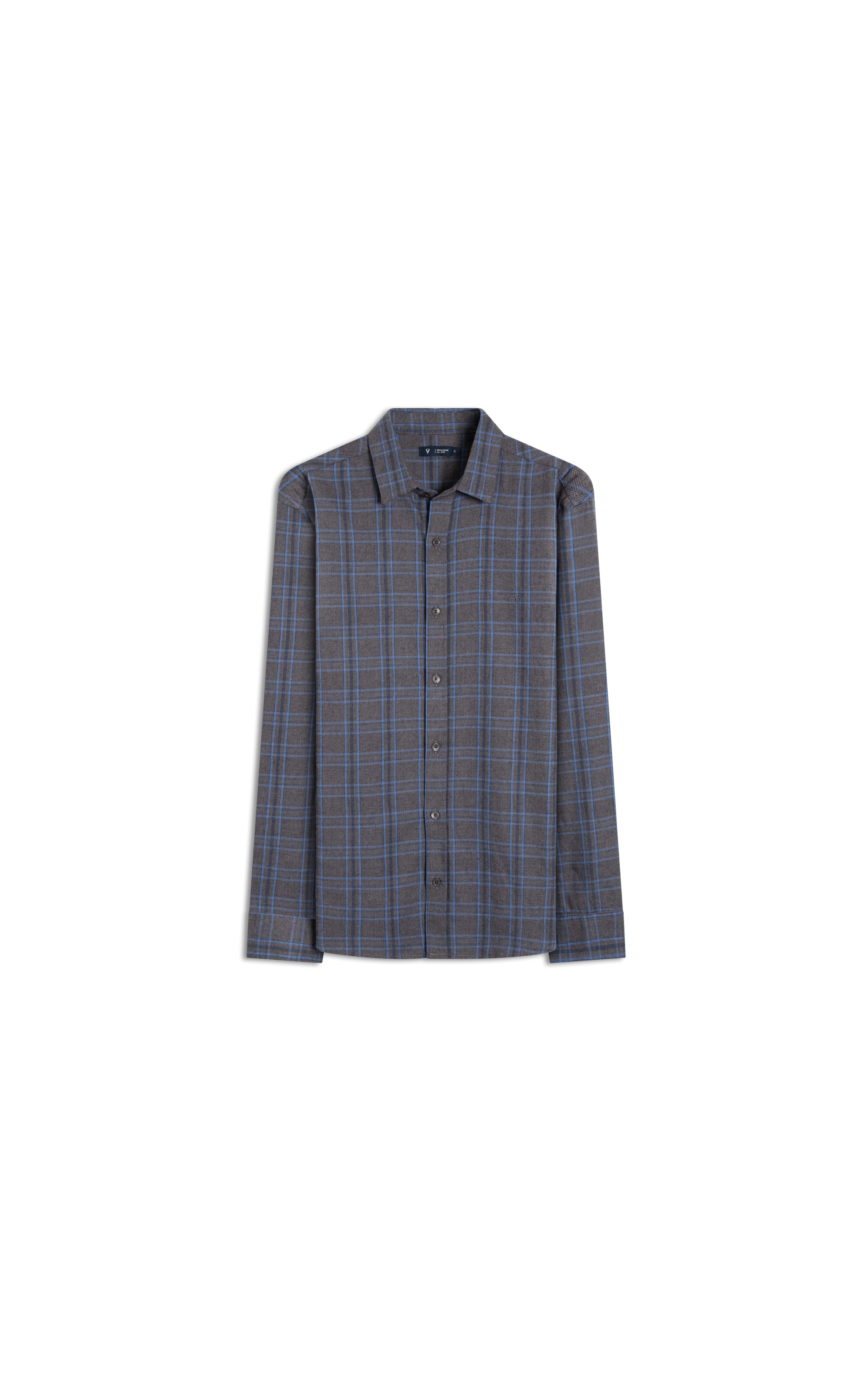 Camisa Flanela Wool Touch Nagano Cls Shan Cinza Medio