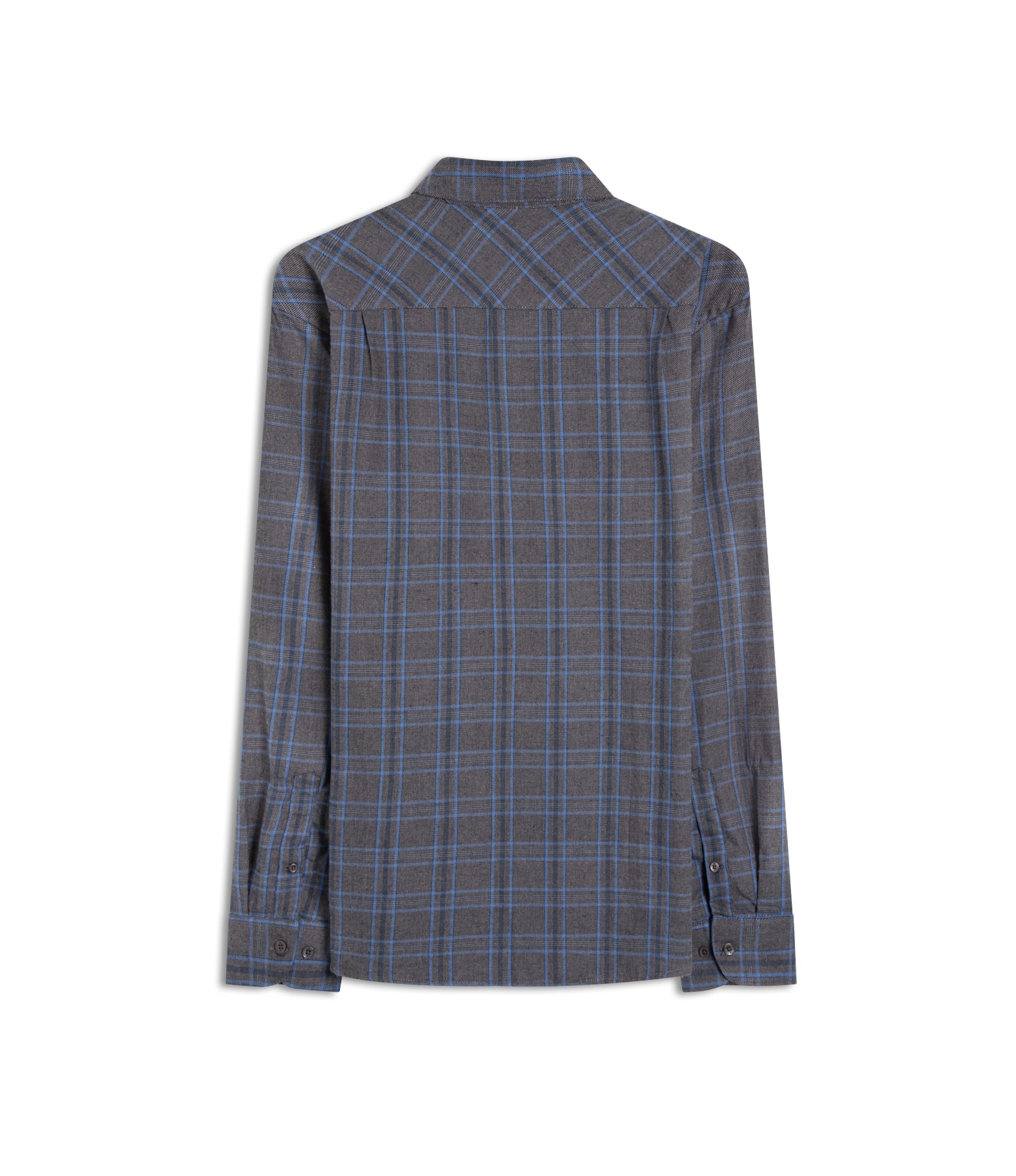 Camisa Flanela Wool Touch Nagano Cls Shan Cinza Medio