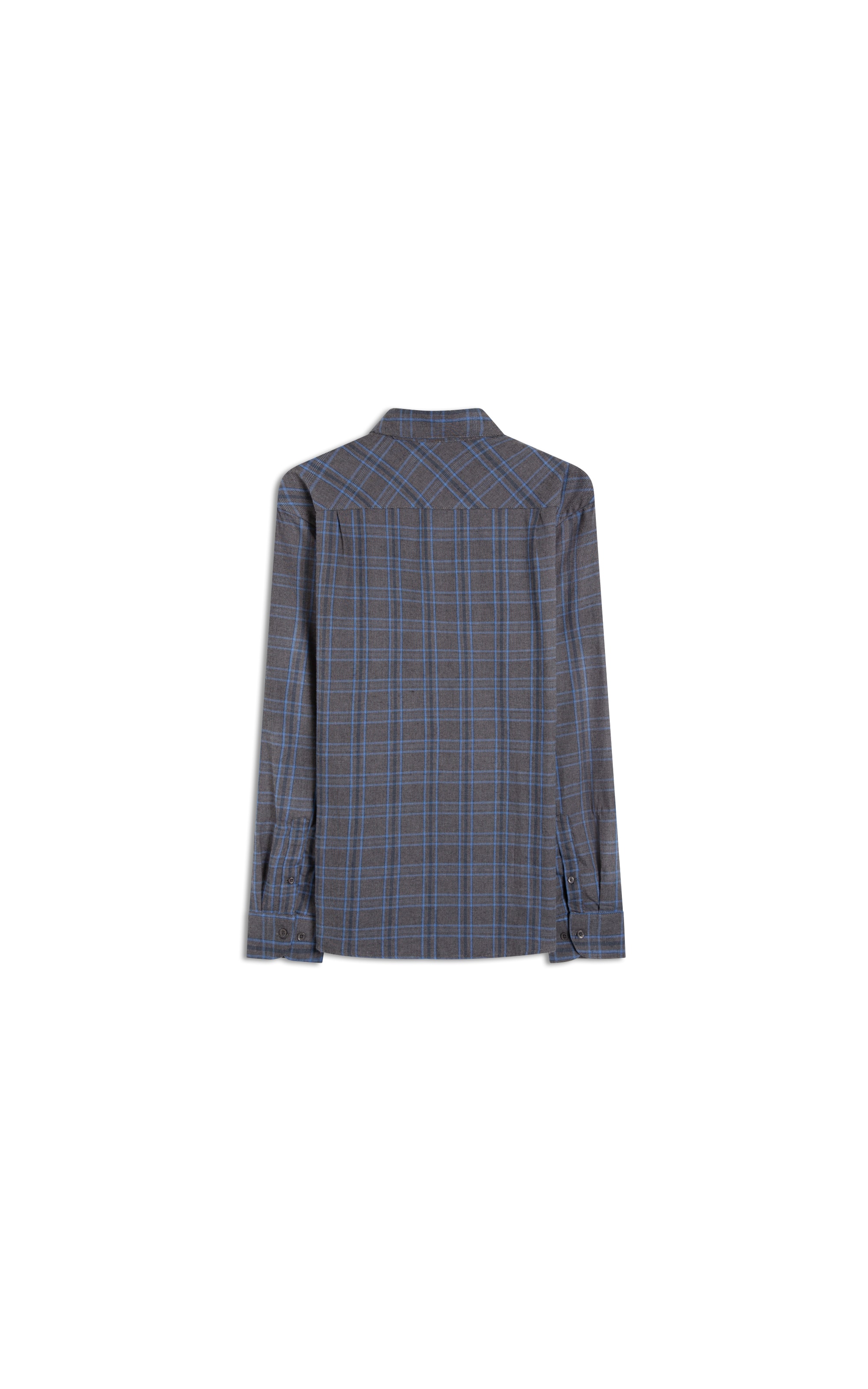 Camisa Flanela Wool Touch Nagano Cls Shan Cinza Medio