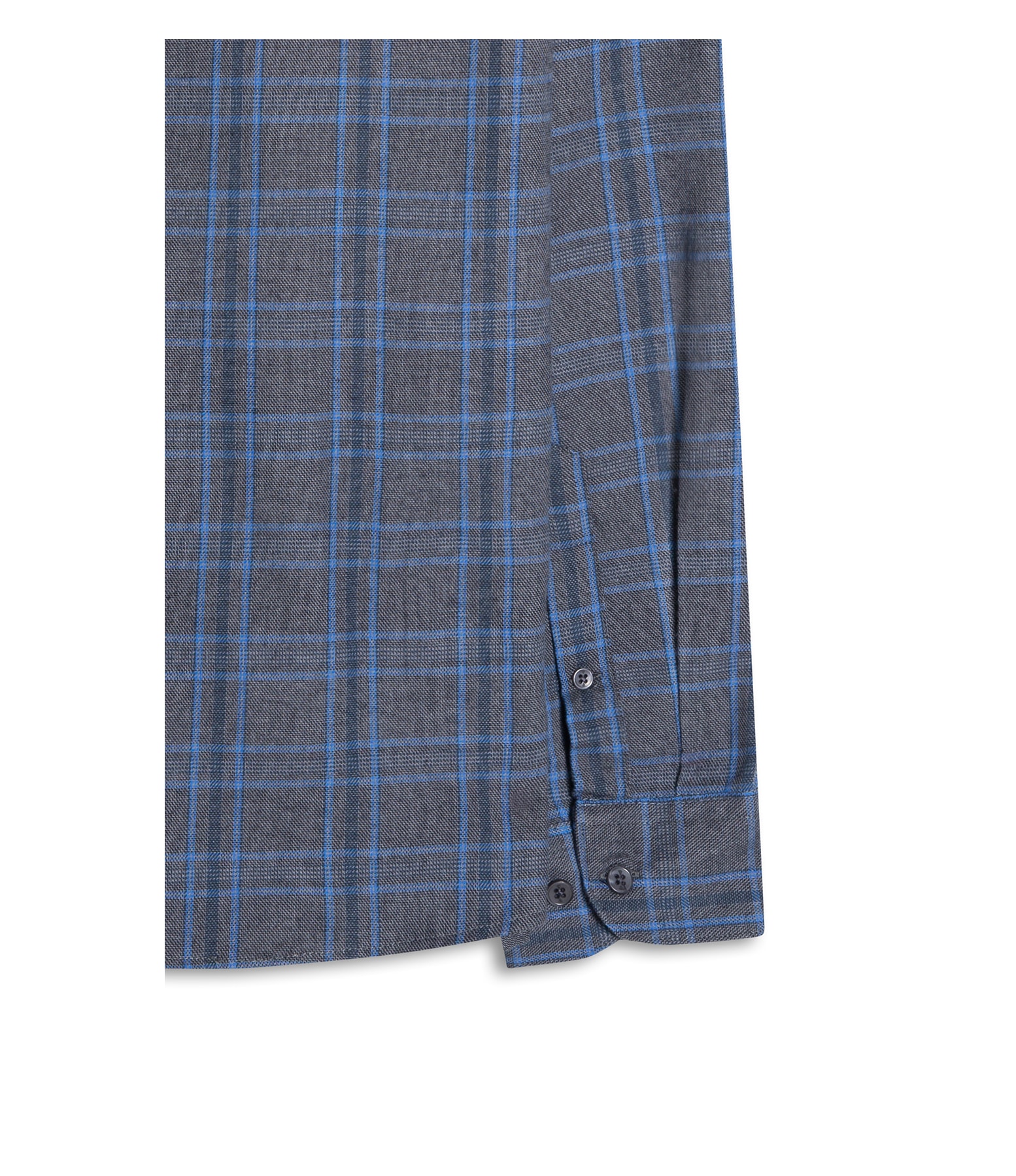 Camisa Flanela Wool Touch Nagano Cls Shan Cinza Medio
