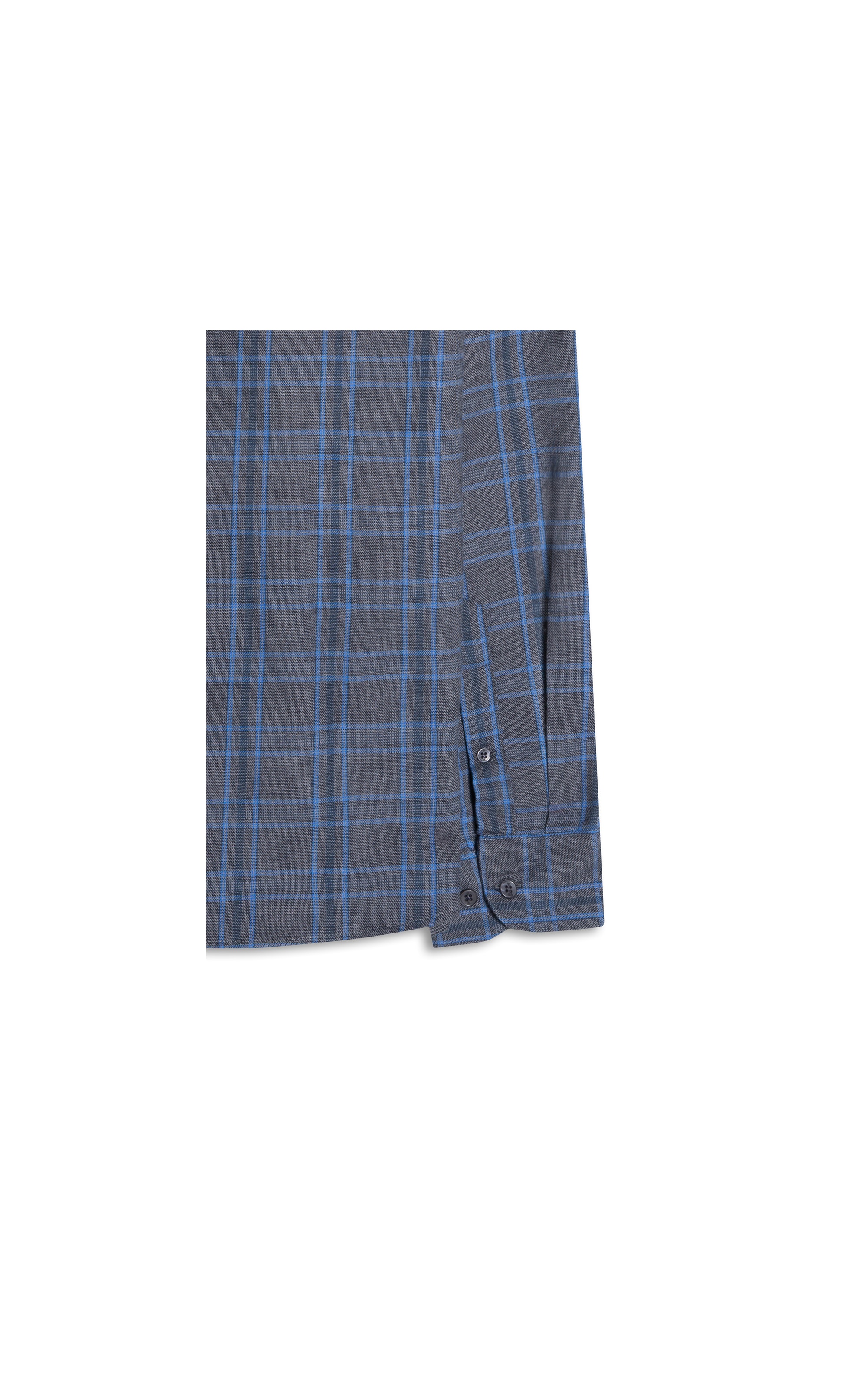 Camisa Flanela Wool Touch Nagano Cls Shan Cinza Medio