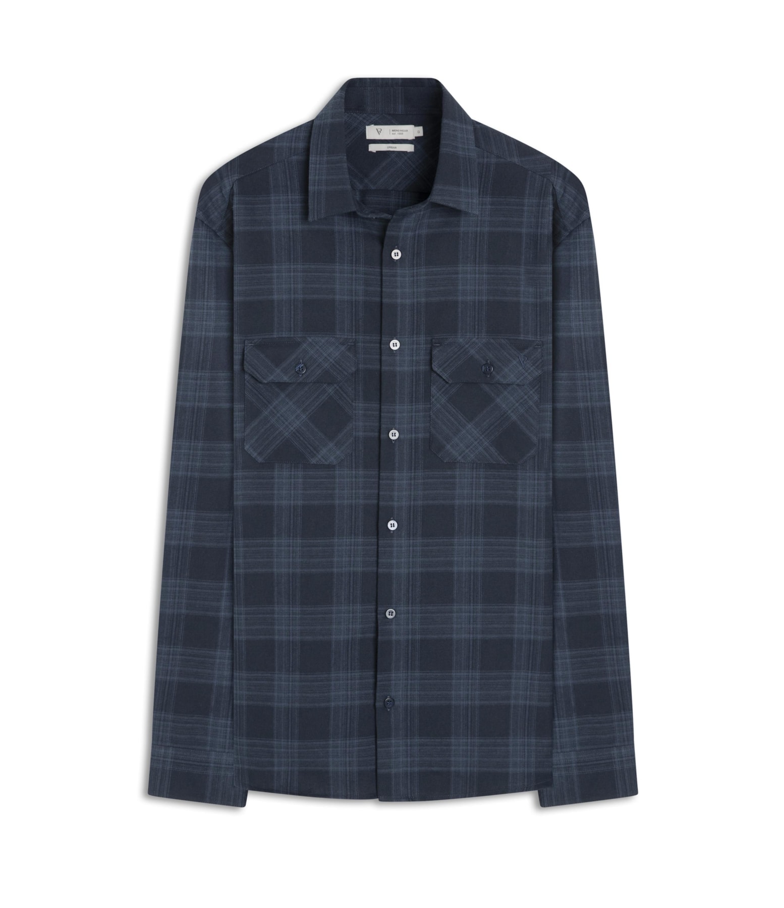 Camisa Flanela Wool Touch Waterford Pl Shangai Azul Jeans