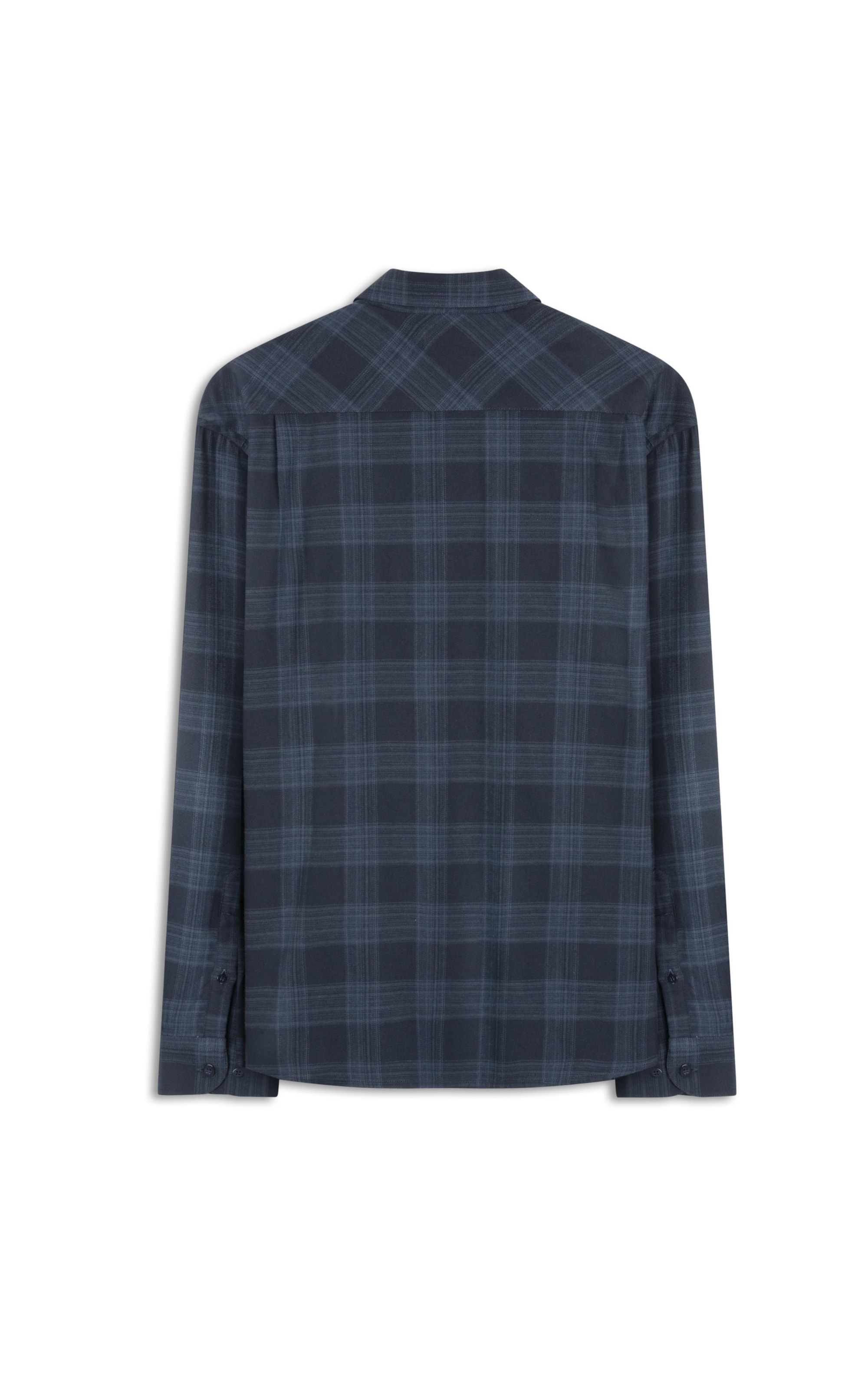 Camisa Flanela Wool Touch Waterford Pl Shangai Azul Jeans