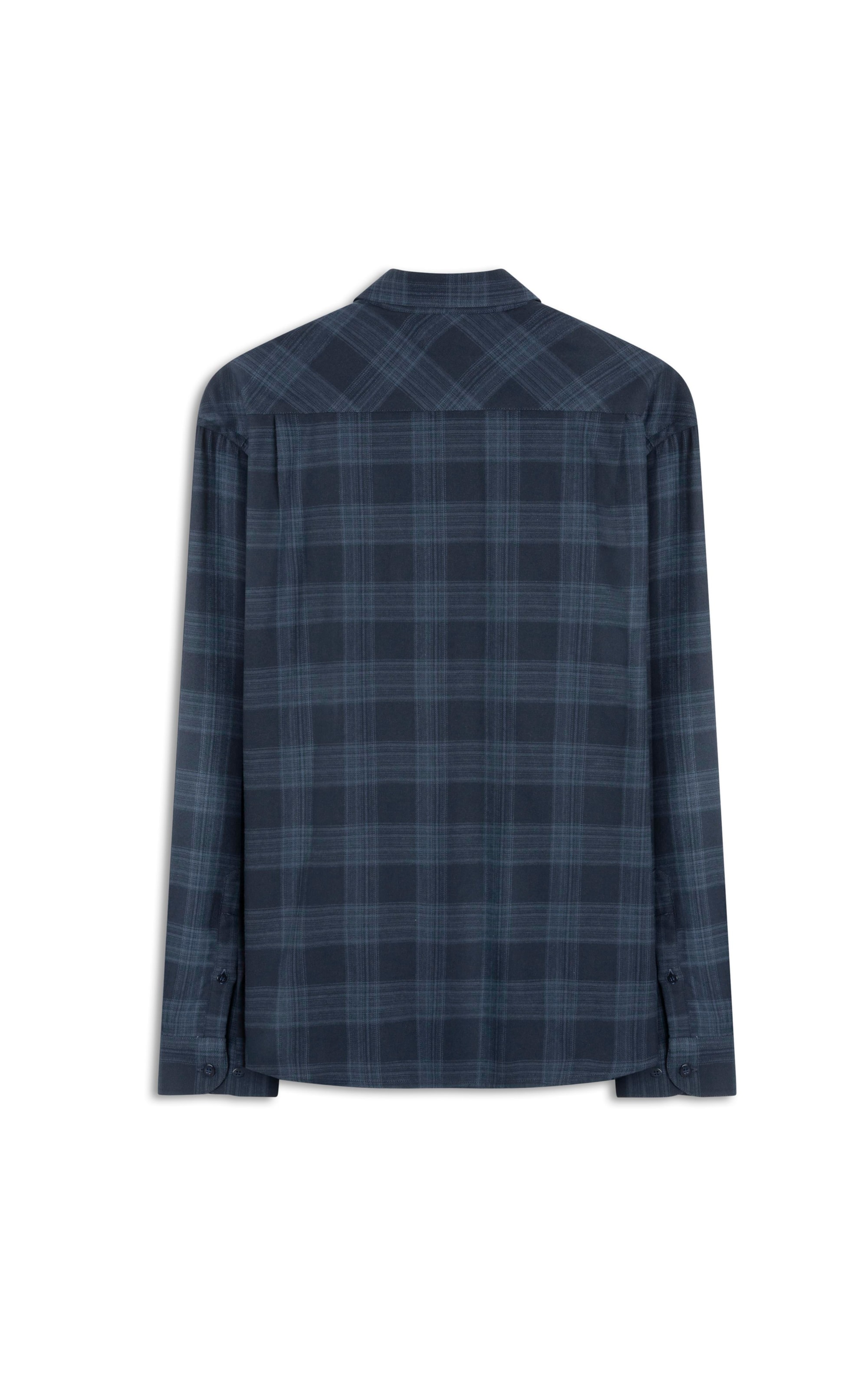 Camisa Flanela Wool Touch Waterford Pl Shangai Azul Jeans