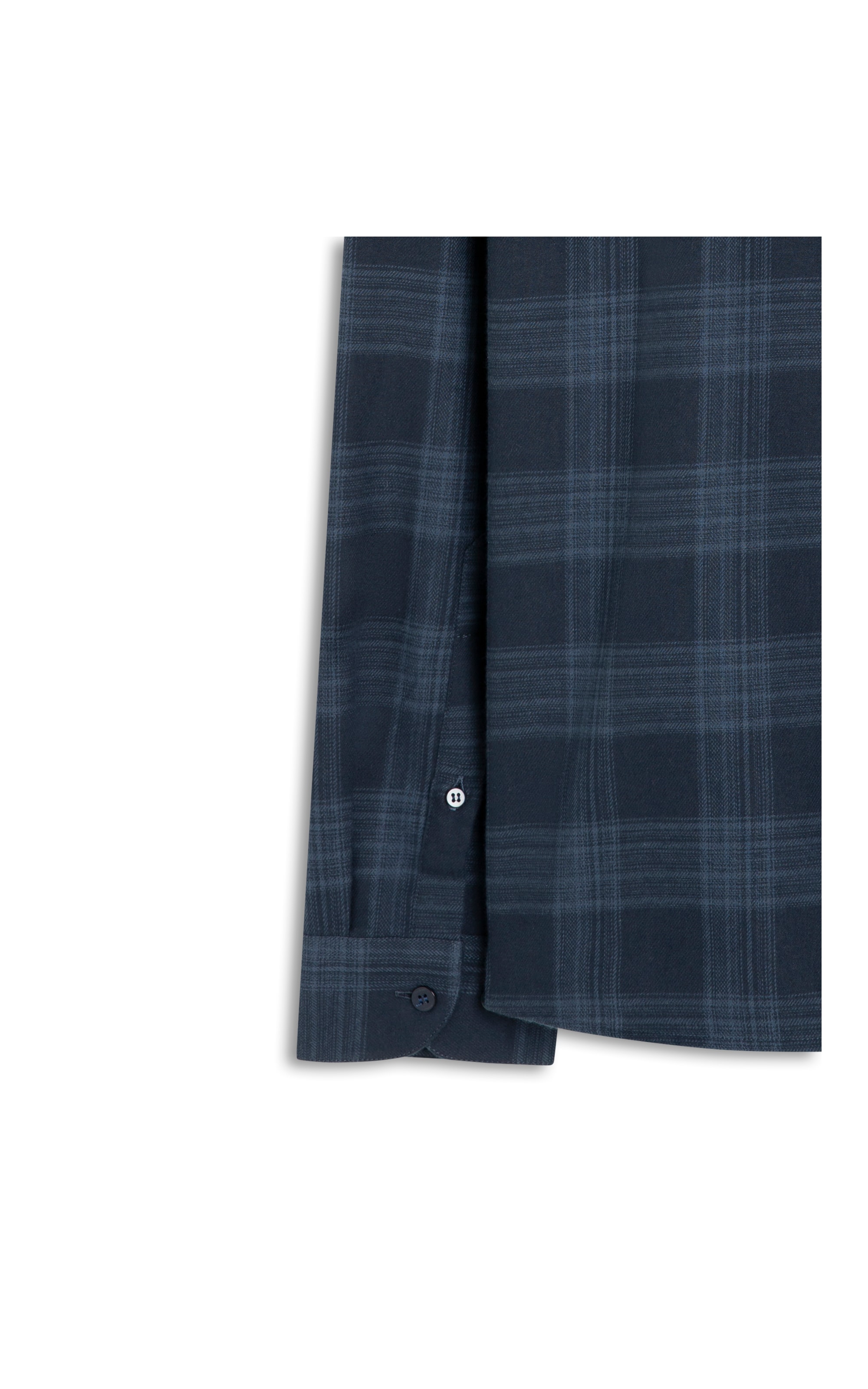 Camisa Flanela Wool Touch Waterford Pl Shangai Azul Jeans