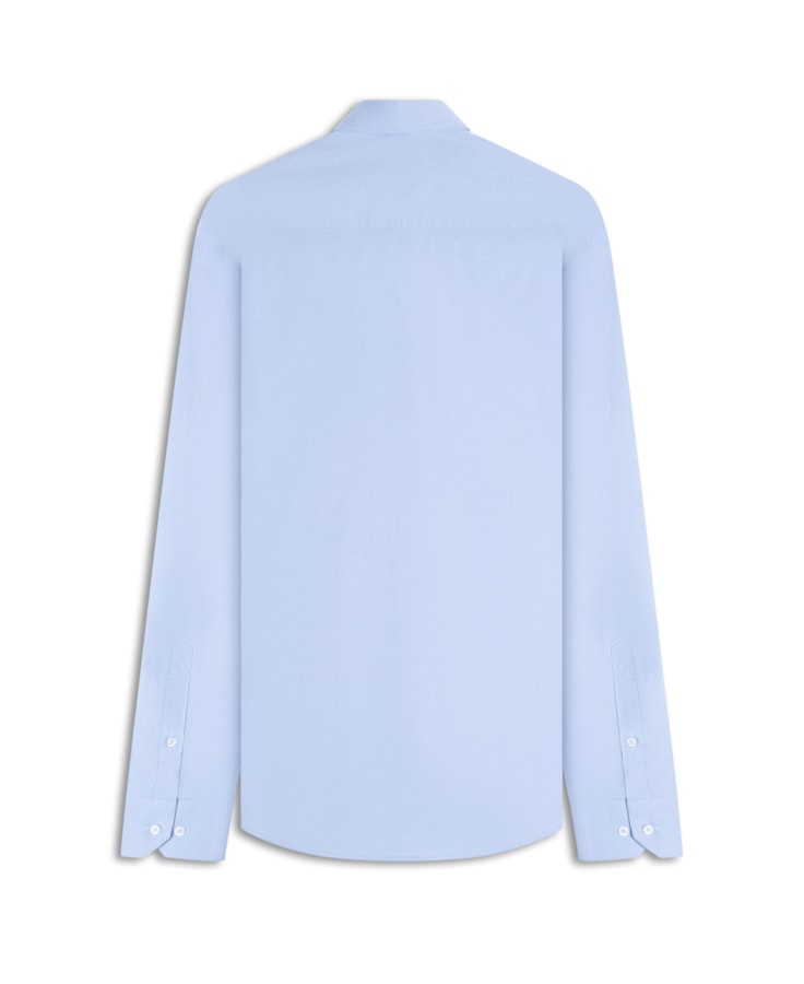 Camisa Galles Stretch Bolso Slim Shangai Azul Pervante
