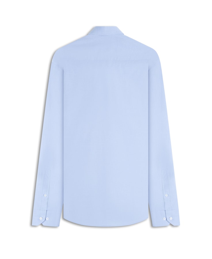 Camisa Galles Stretch Bolso Slim Shangai Azul Pervante
