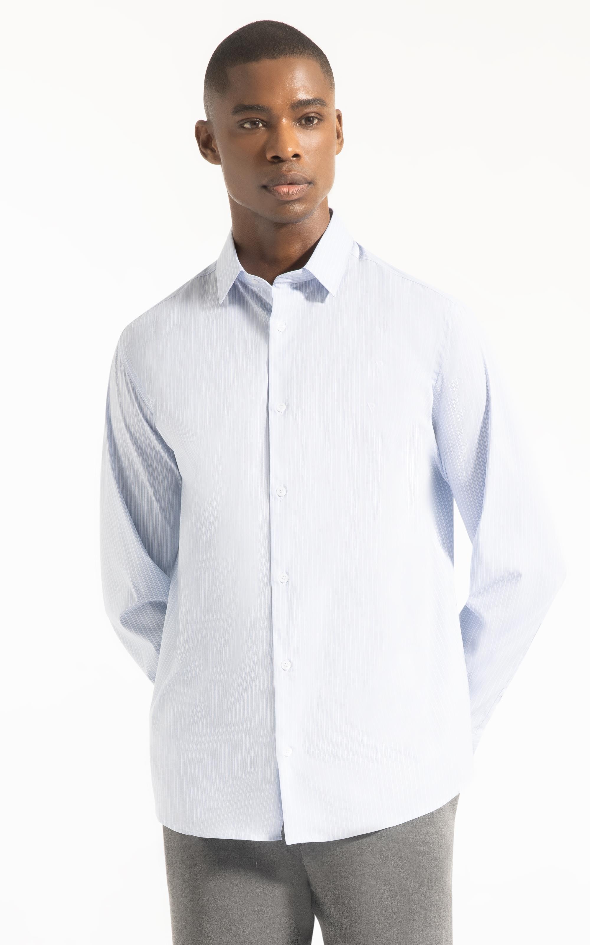 Camisa Tex Tropical Class Shangai Azul Claro