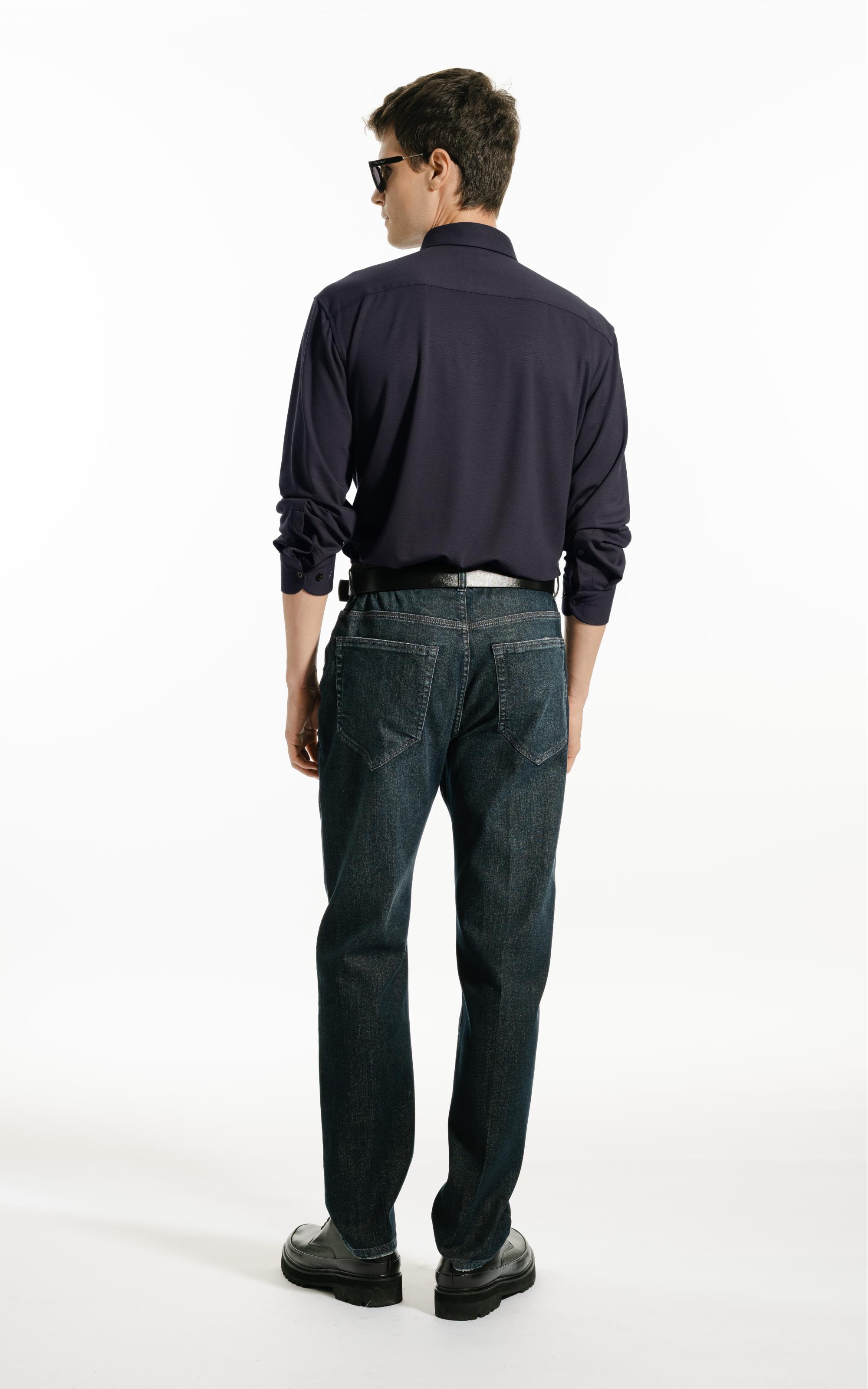 Camisa Jersey Twill Slim St Ml  Plumbo