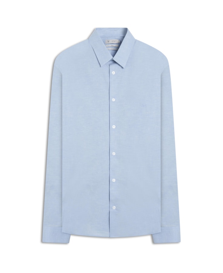 Camisa Liara Str Mic Lis Roma Sl Pirl Azul Pervante