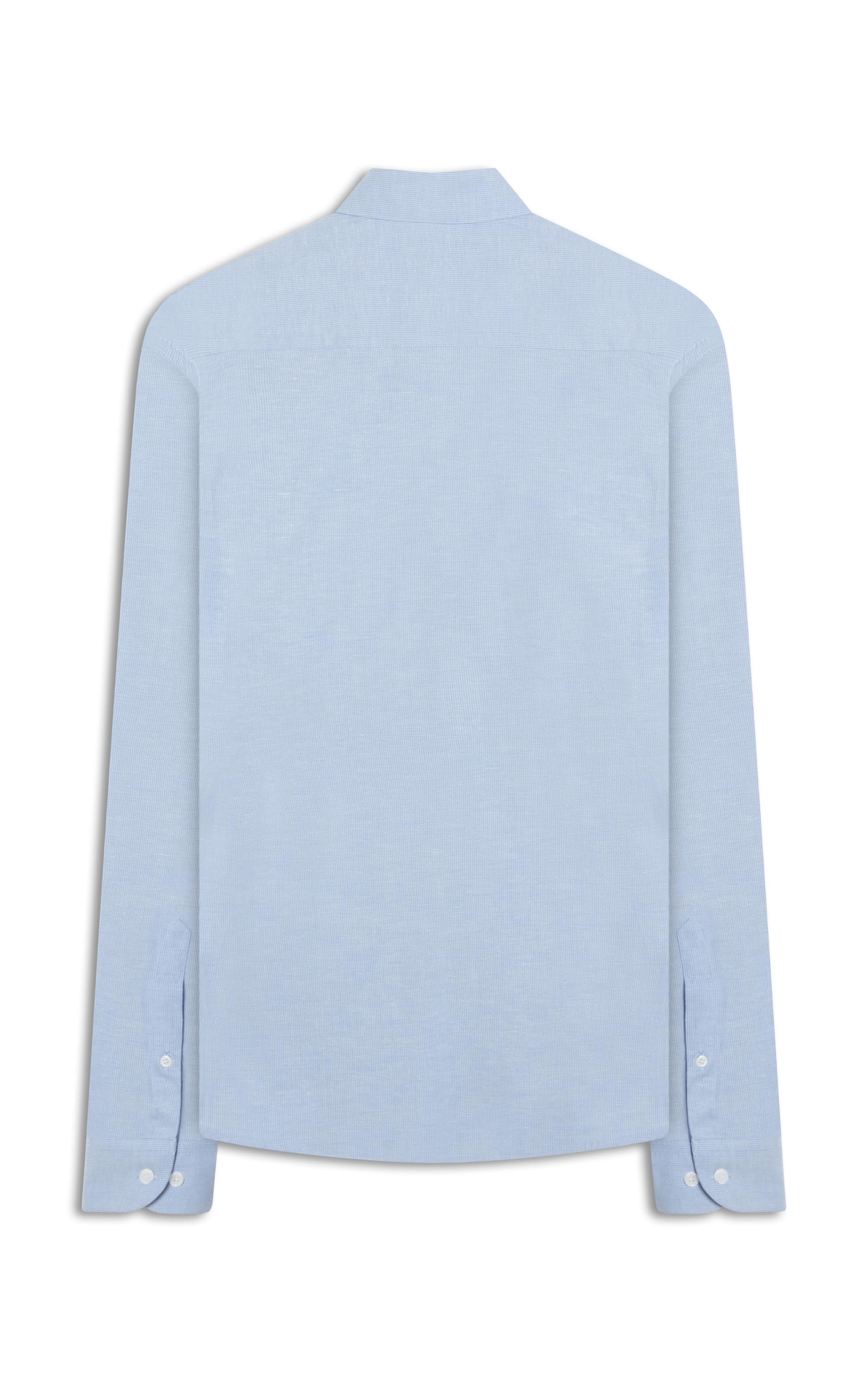 Camisa Liara Str Mic Lis Roma Sl Pirl Azul Pervante