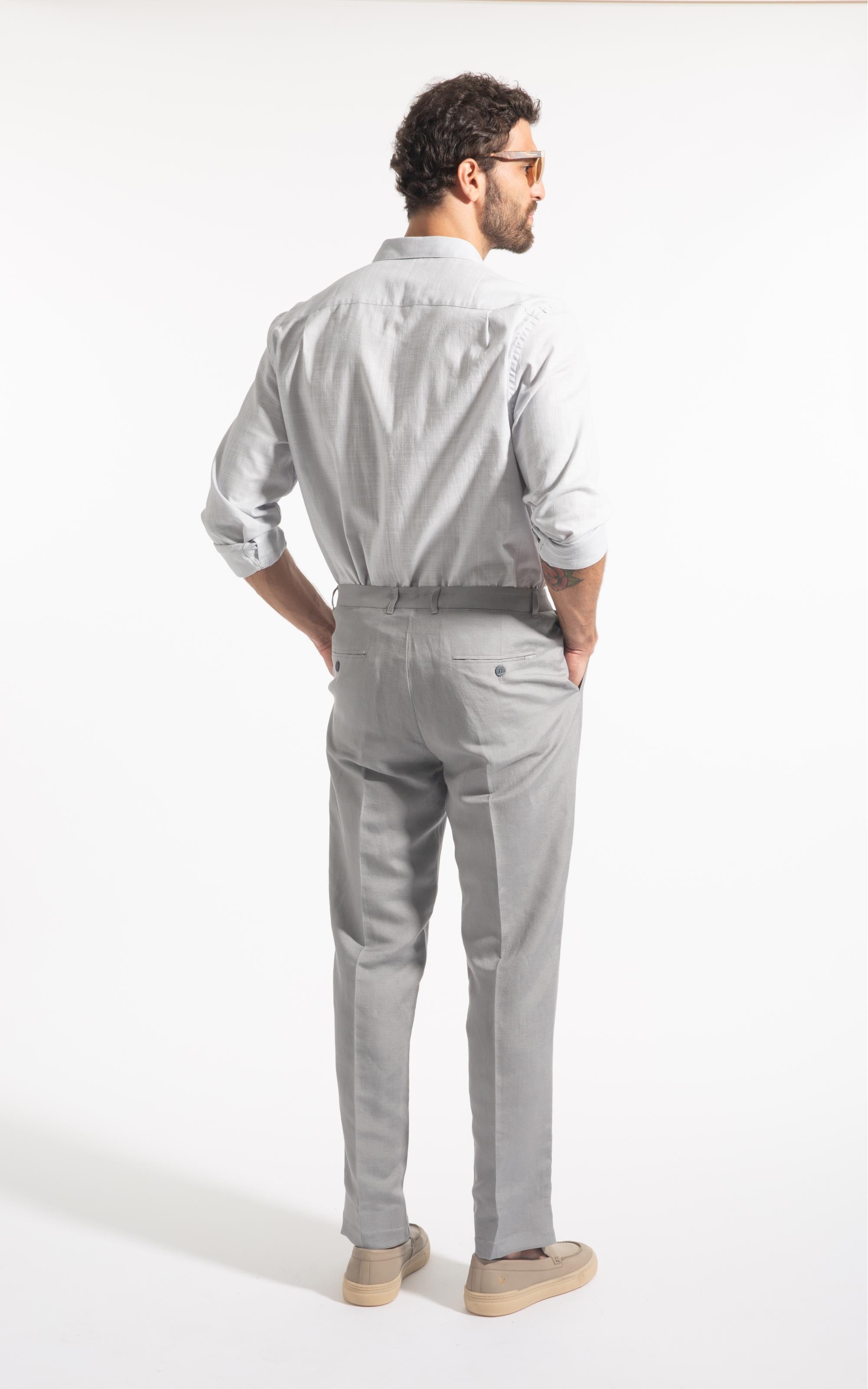 Camisa Like Classic New Italian Cinza Claro