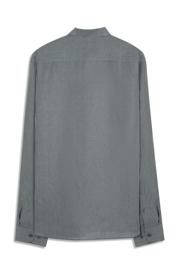 Camisa Linen Blend Ft Classic Button Down Pkt m Dark Navy                               