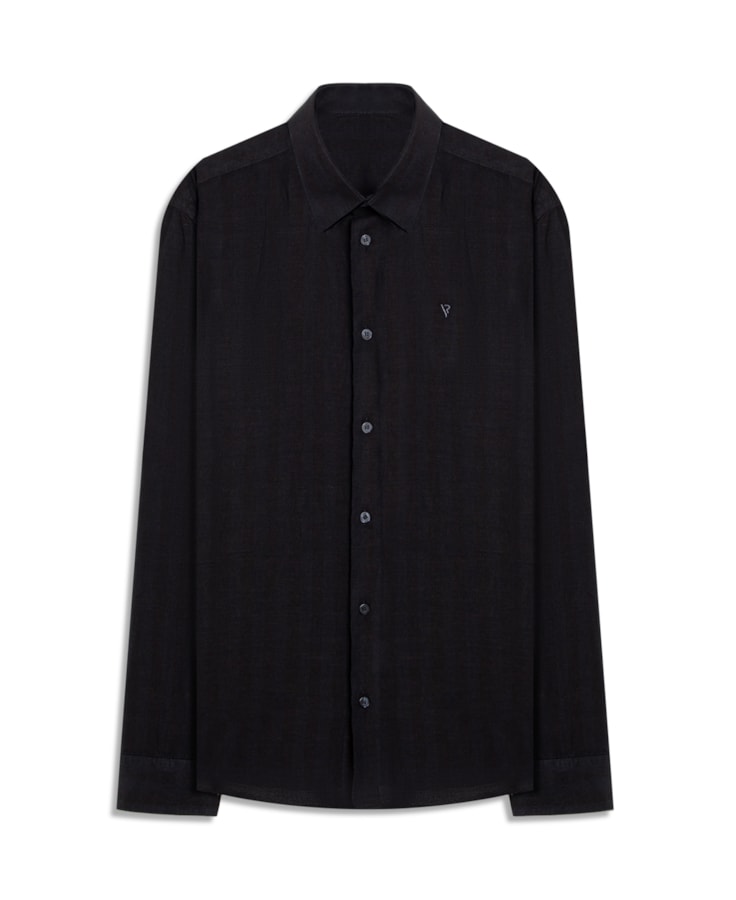 Camisa Linen Blend Ft Classic Irish Ml Grafite
